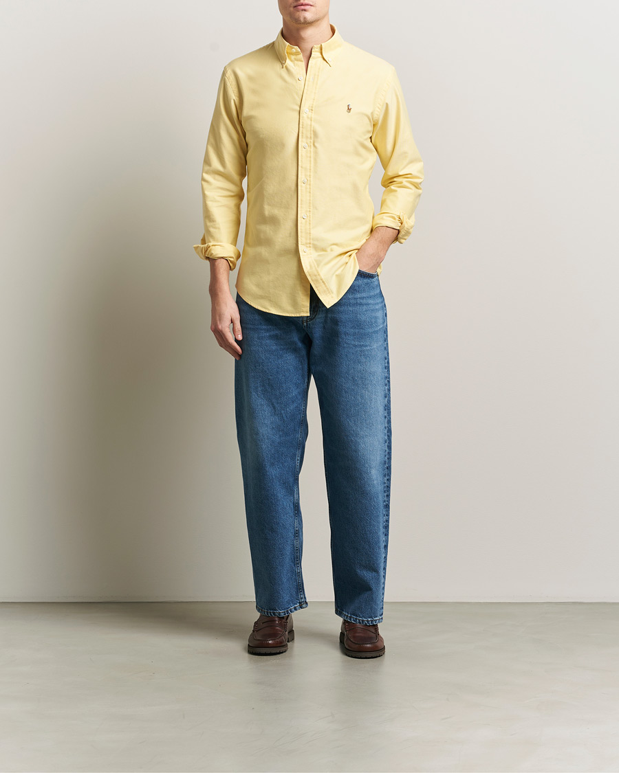 Hombres | Camisas | Polo Ralph Lauren | Custom Fit Oxford Shirt Yellow