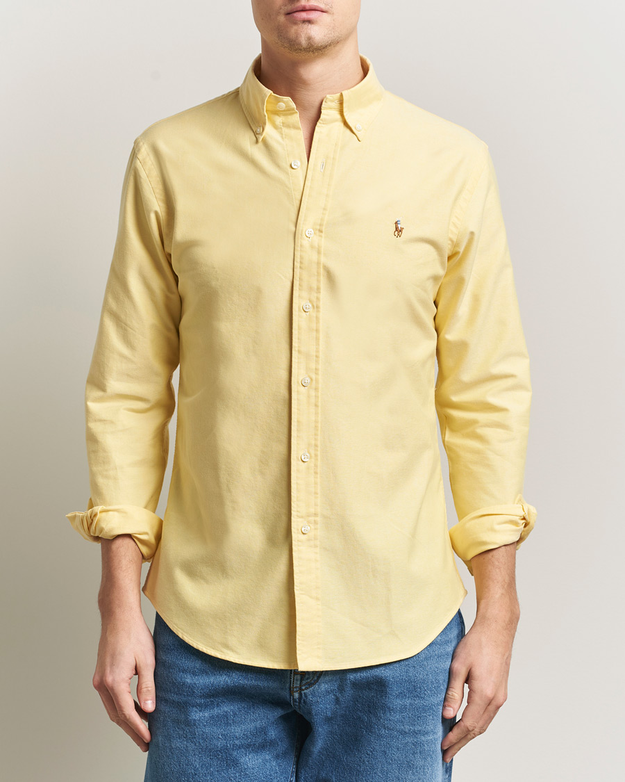 Hombres | Camisas | Polo Ralph Lauren | Custom Fit Oxford Shirt Yellow