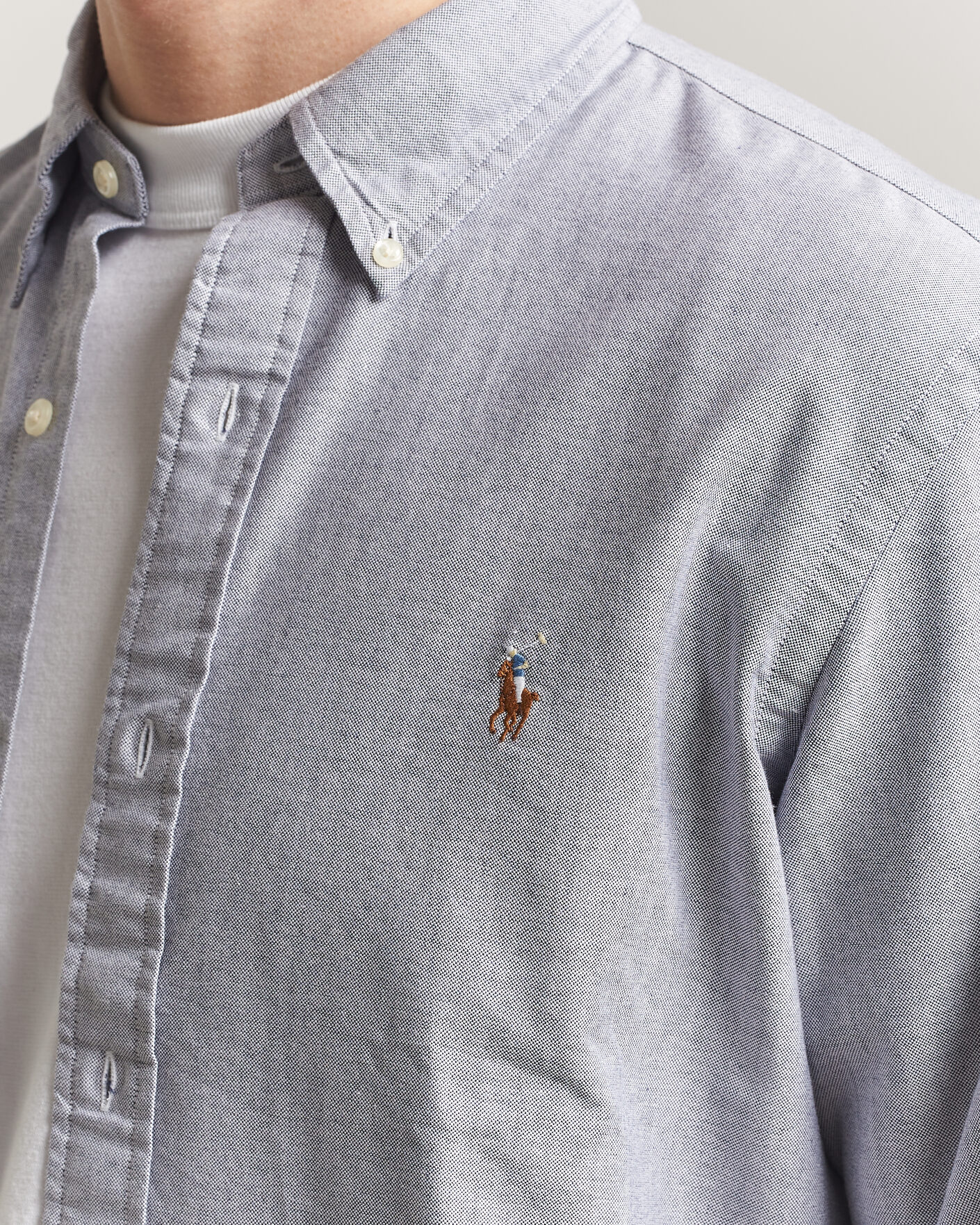 Hombres | Camisas | Polo Ralph Lauren | Custom Fit Oxford Shirt Navy