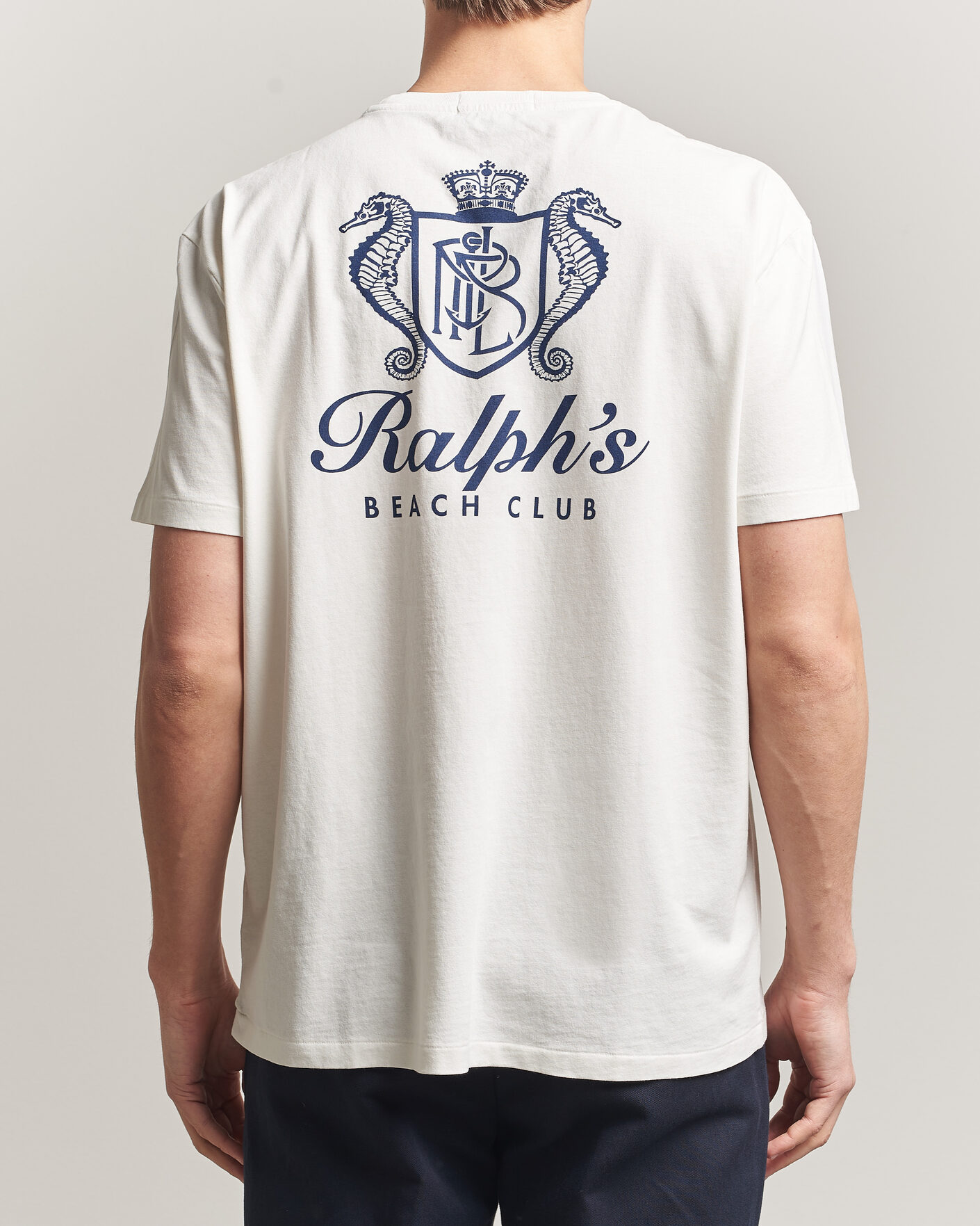 Hombres | Camisetas | Polo Ralph Lauren | Ralph's Beach Club Back Print Tee White