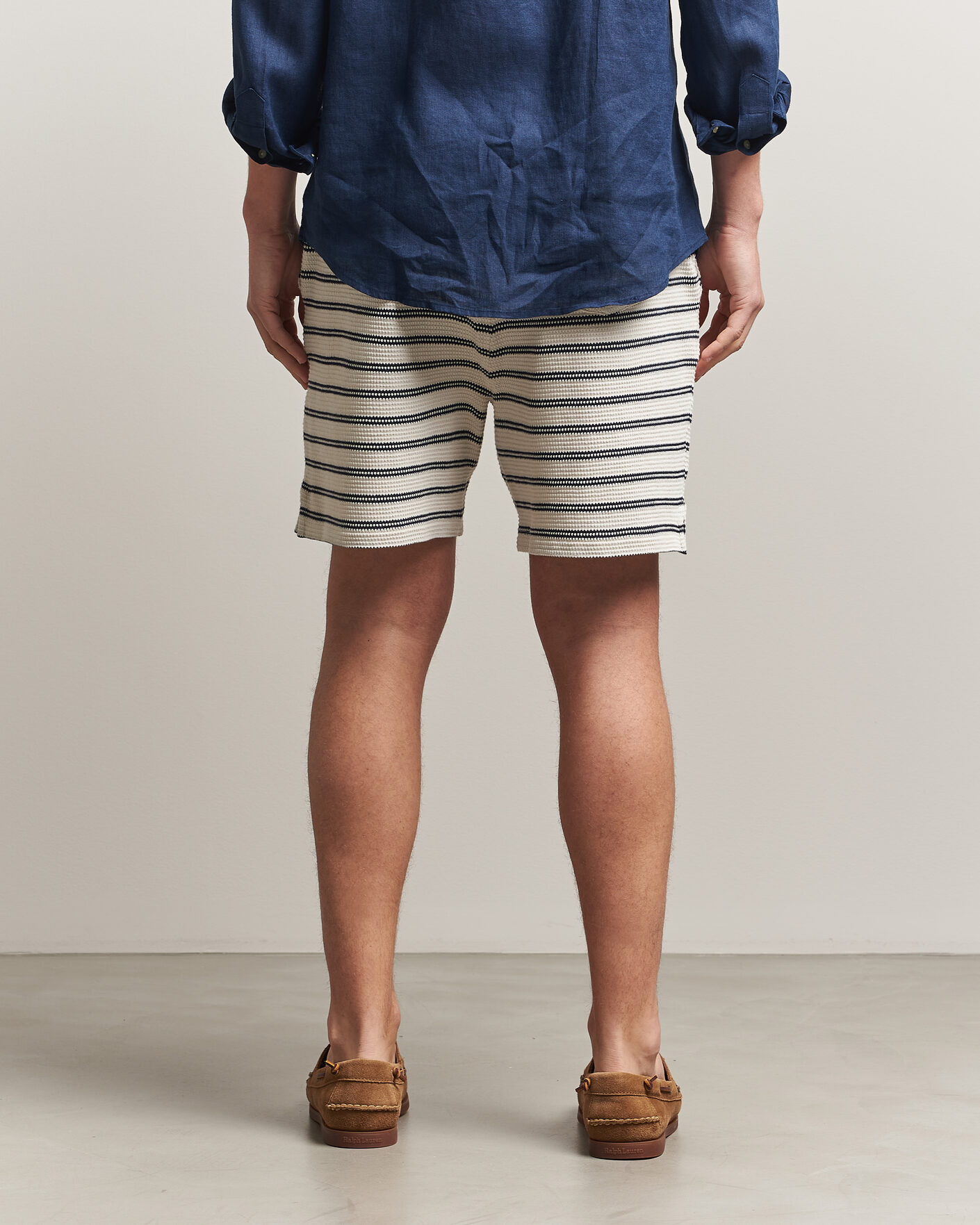 Hombres | Pantalones cortos | Polo Ralph Lauren | Knitted Shorts Pale Cream/Newport Navy