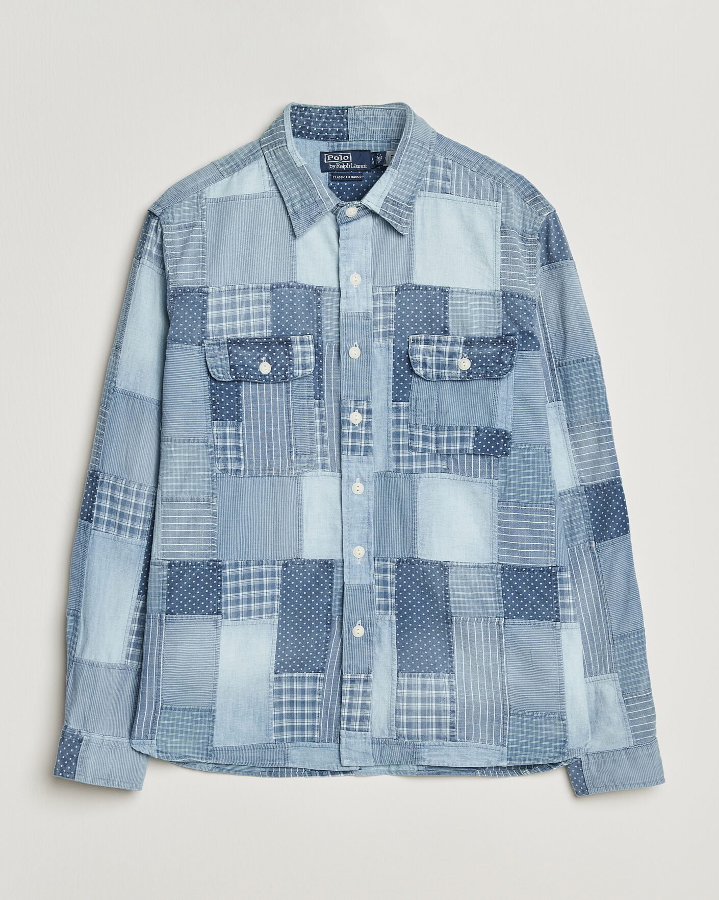 Hombres | Camisas | Polo Ralph Lauren | Indigo Patchwork Shirt Blue