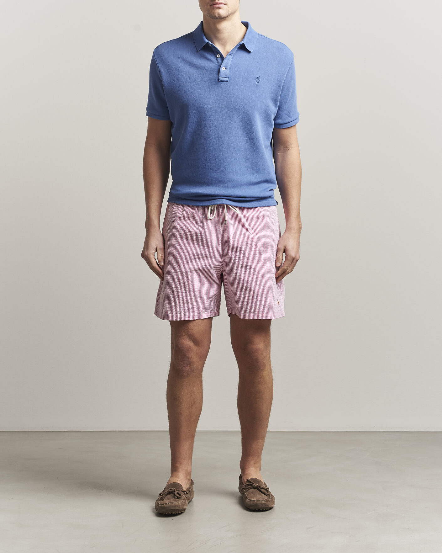Hombres | Bañadores | Polo Ralph Lauren | Traveler Mid Trunk Seersucker Rose