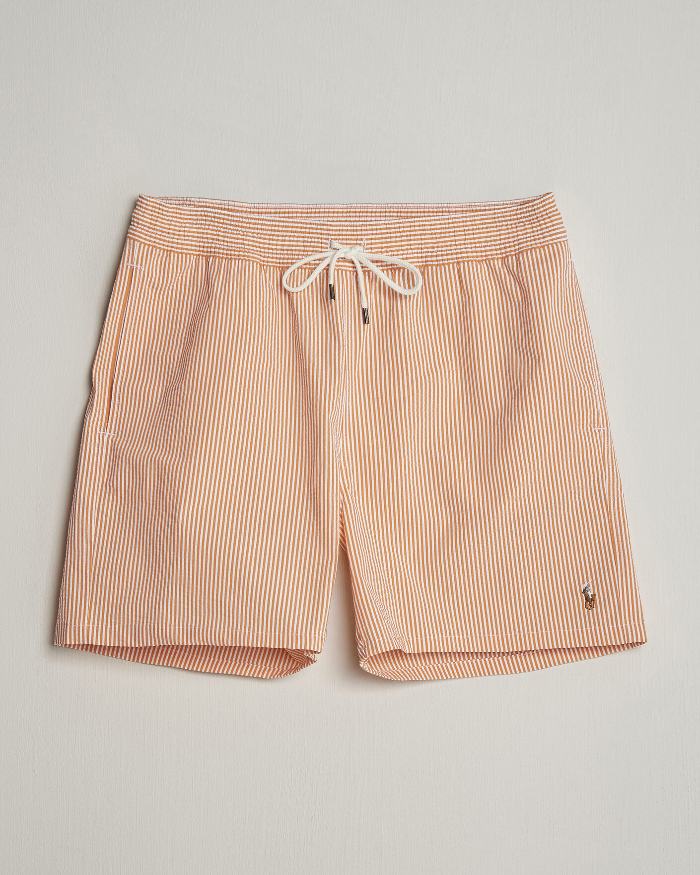 Hombres | Bañadores | Polo Ralph Lauren | Traveler Mid Trunk Seersucker Peach