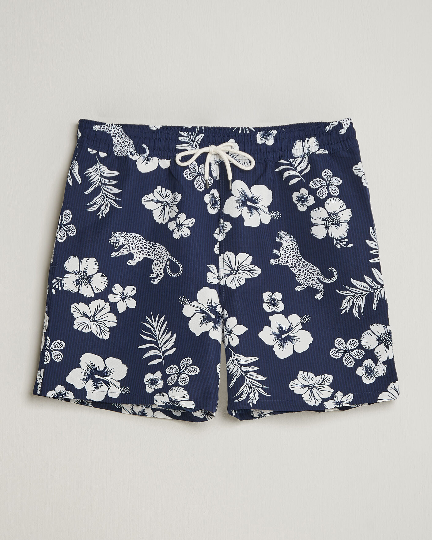 Hombres | Bañadores | Polo Ralph Lauren | Traveler Mid Trunk Seersucker Jaguar Tropical