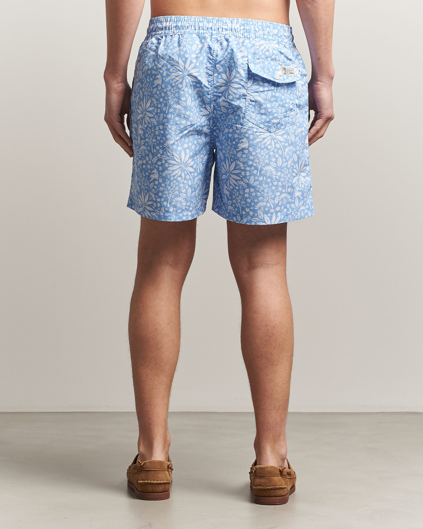 Hombres | Bañadores | Polo Ralph Lauren | Traveler Print Mid Trunk Blue