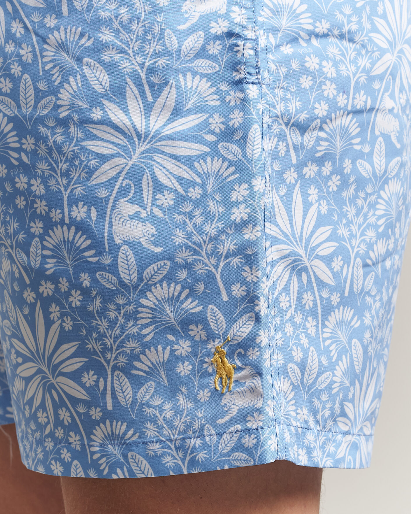 Hombres | Bañadores | Polo Ralph Lauren | Traveler Print Mid Trunk Blue