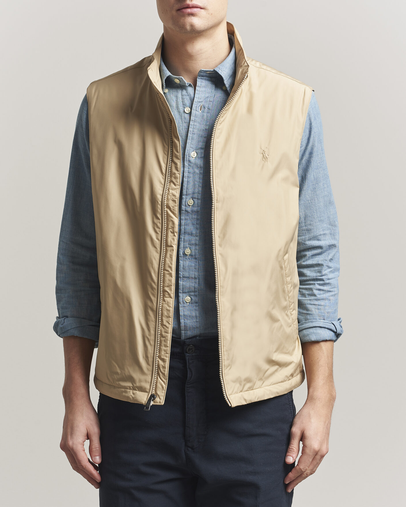 Hombres | Chalecos | Polo Ralph Lauren | Insulated Packable Vest Beige