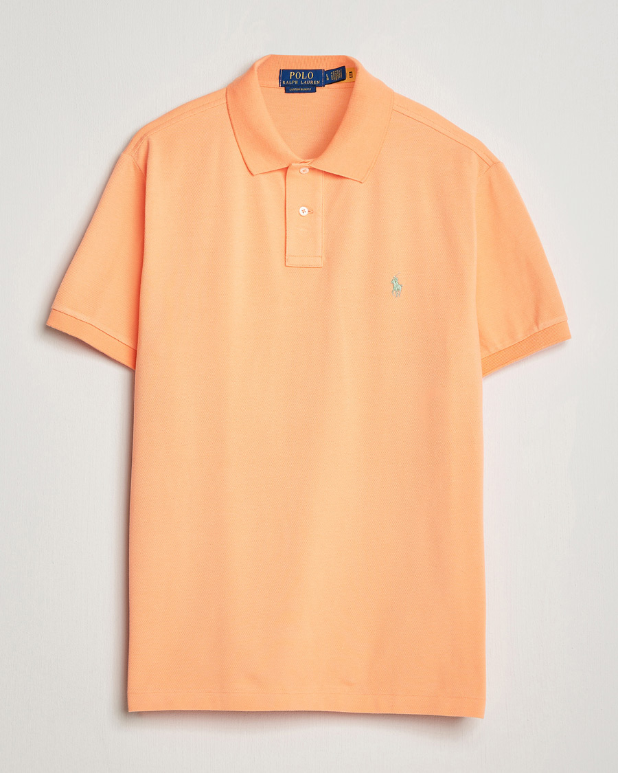 Hombres | Polos | Polo Ralph Lauren | Custom Slim Fit Polo Pompano Orange
