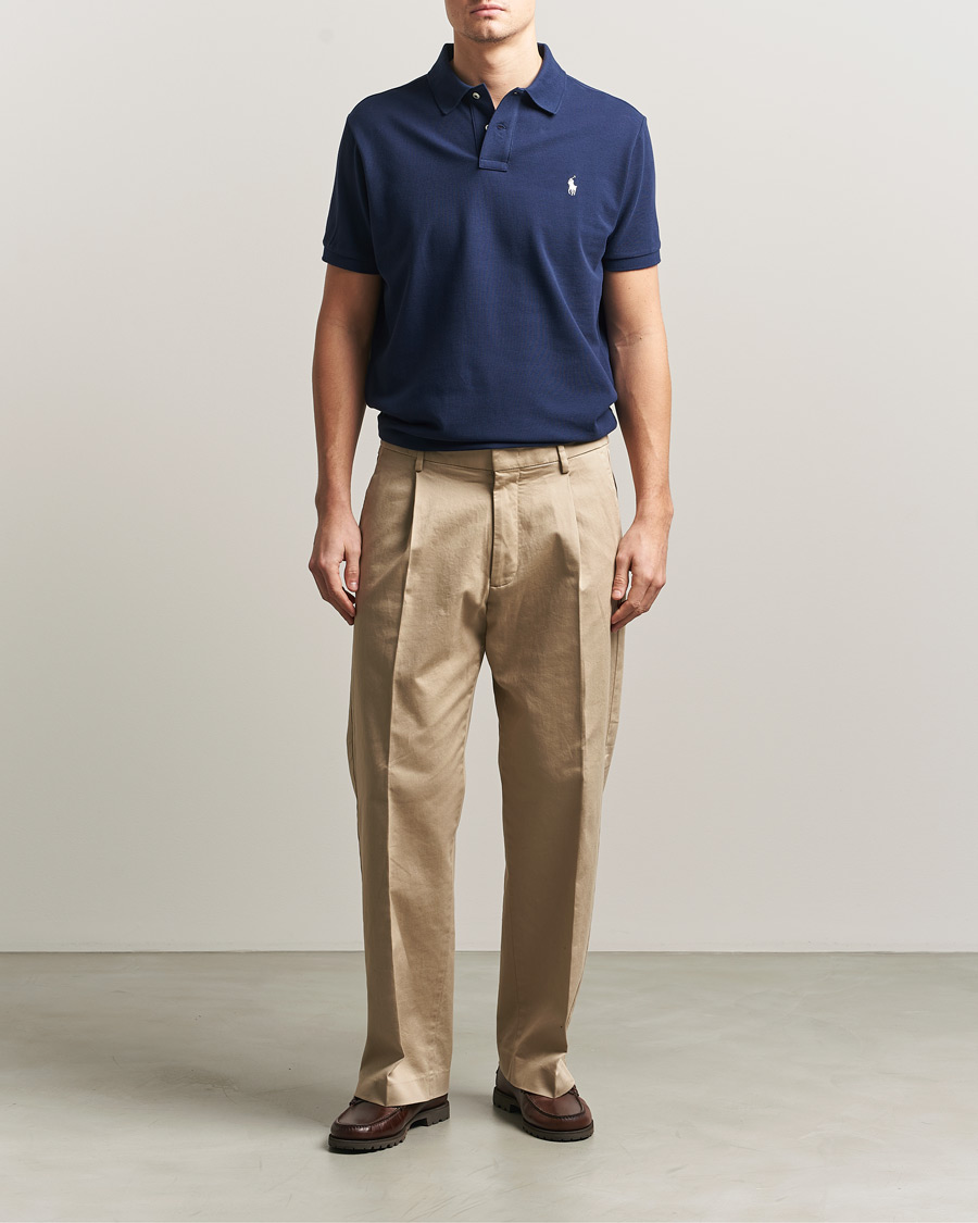 Hombres | Polos | Polo Ralph Lauren | Custom Slim Fit Polo Navy