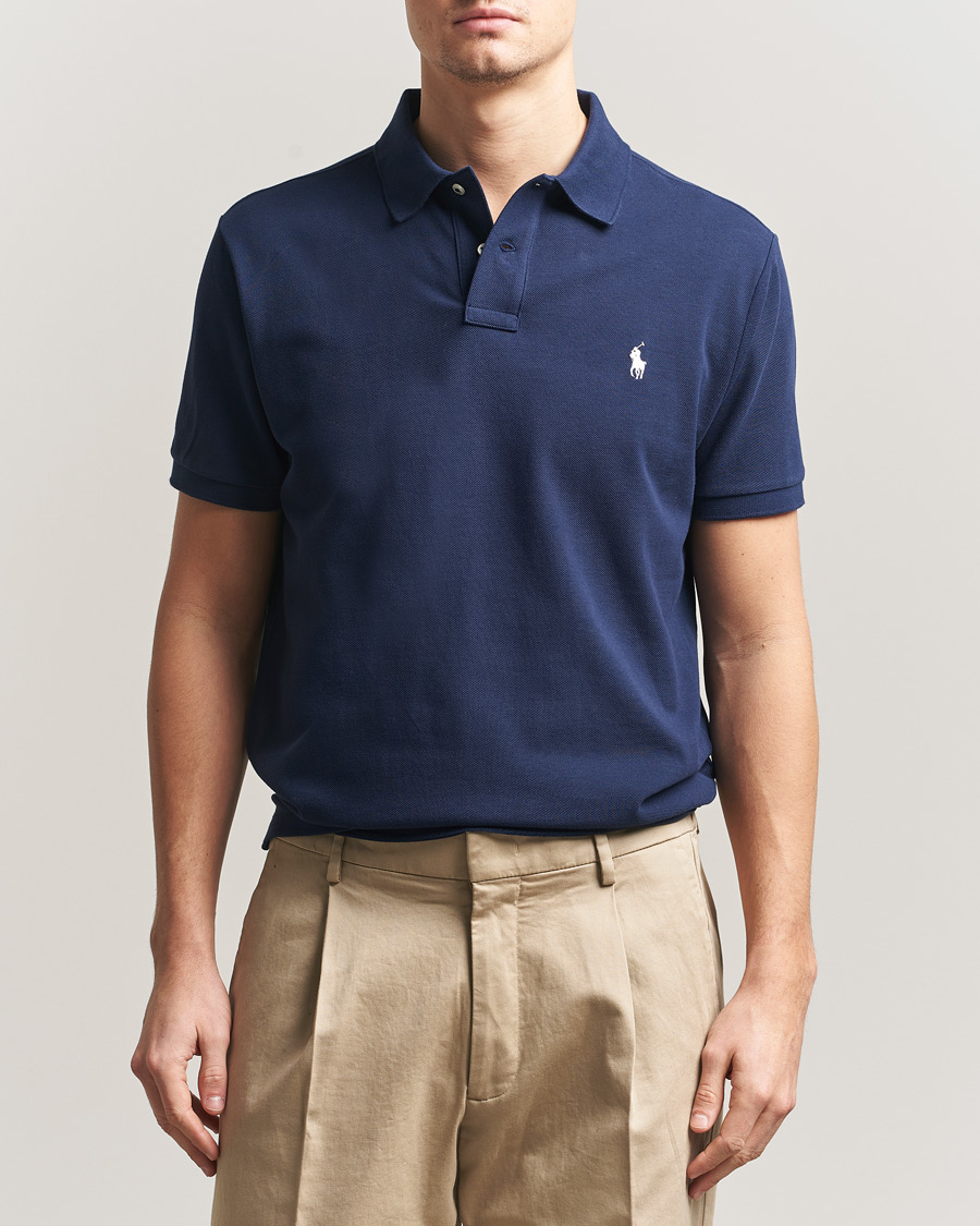 Hombres | Polos | Polo Ralph Lauren | Custom Slim Fit Polo Navy