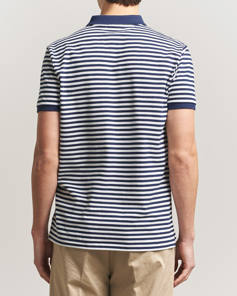 Hombres | Polos | Polo Ralph Lauren | Custom Slim Fit Striped Polo Navy/White