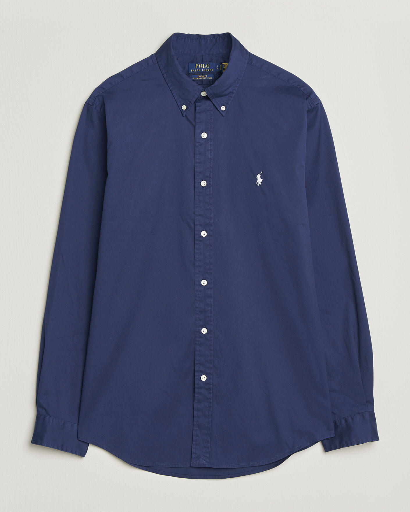 Hombres | Camisas | Polo Ralph Lauren | Custom Fit Garment Twill Shirt Newport Navy
