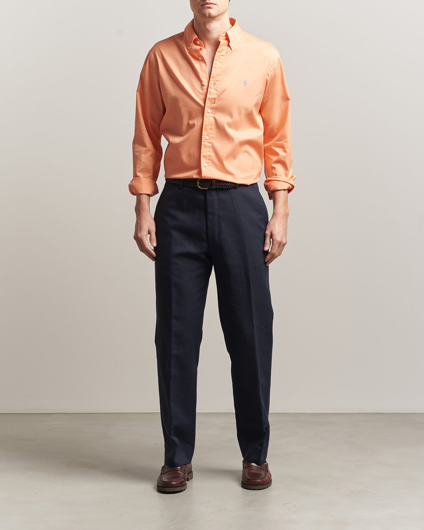 Hombres | Camisas | Polo Ralph Lauren | Custom Fit Garment Twill Shirt Poppy