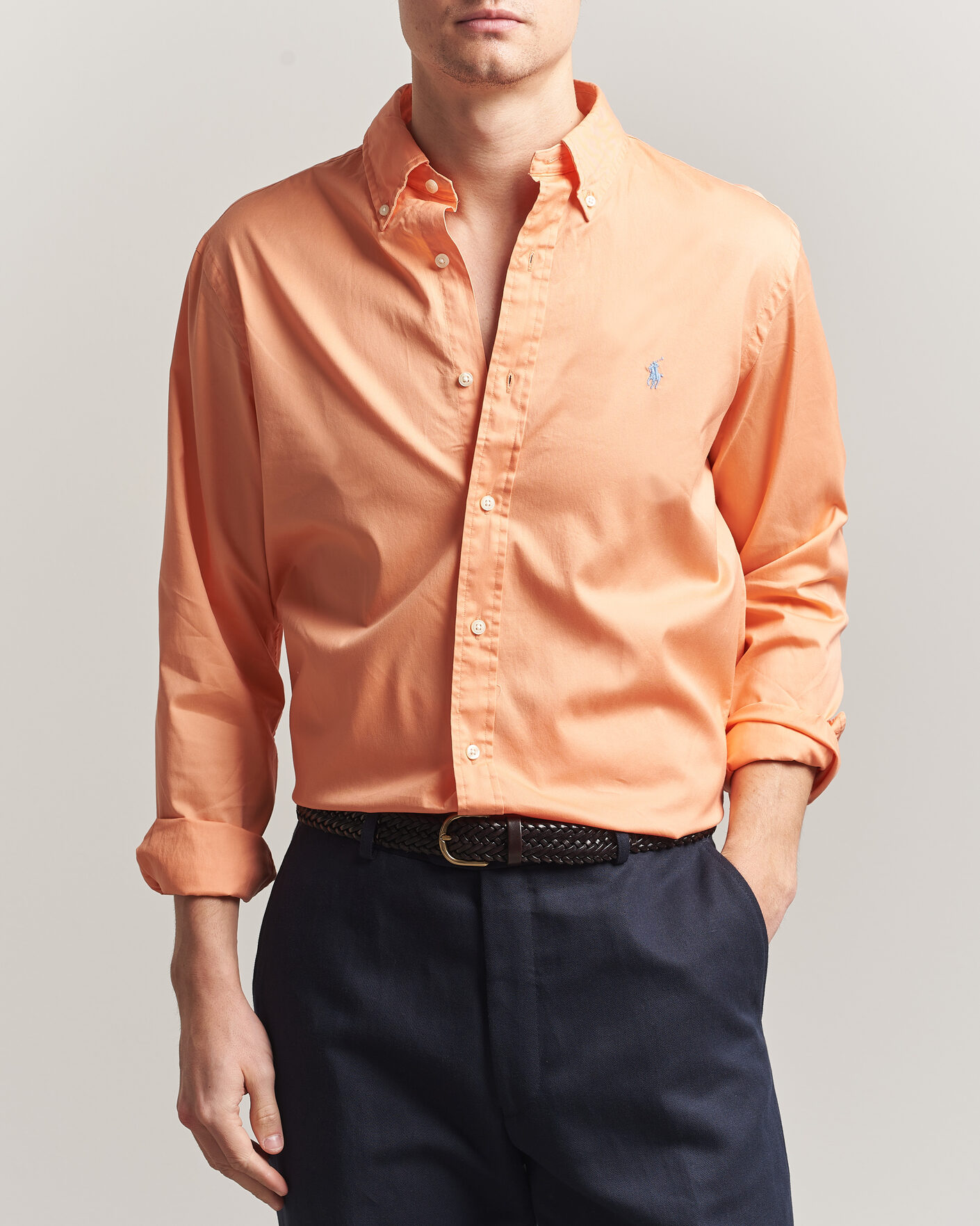 Hombres | Camisas | Polo Ralph Lauren | Custom Fit Garment Twill Shirt Poppy