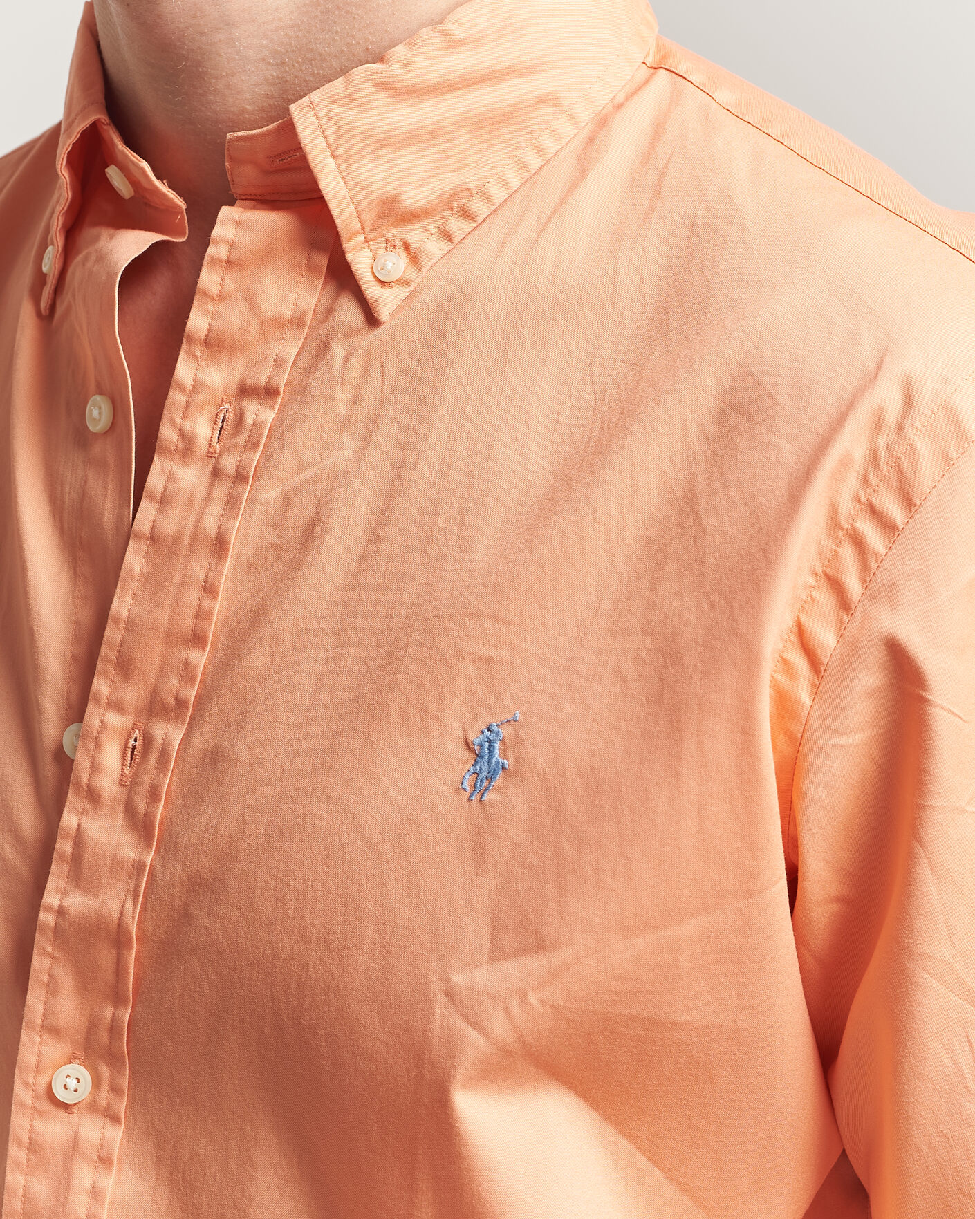 Hombres | Camisas | Polo Ralph Lauren | Custom Fit Garment Twill Shirt Poppy