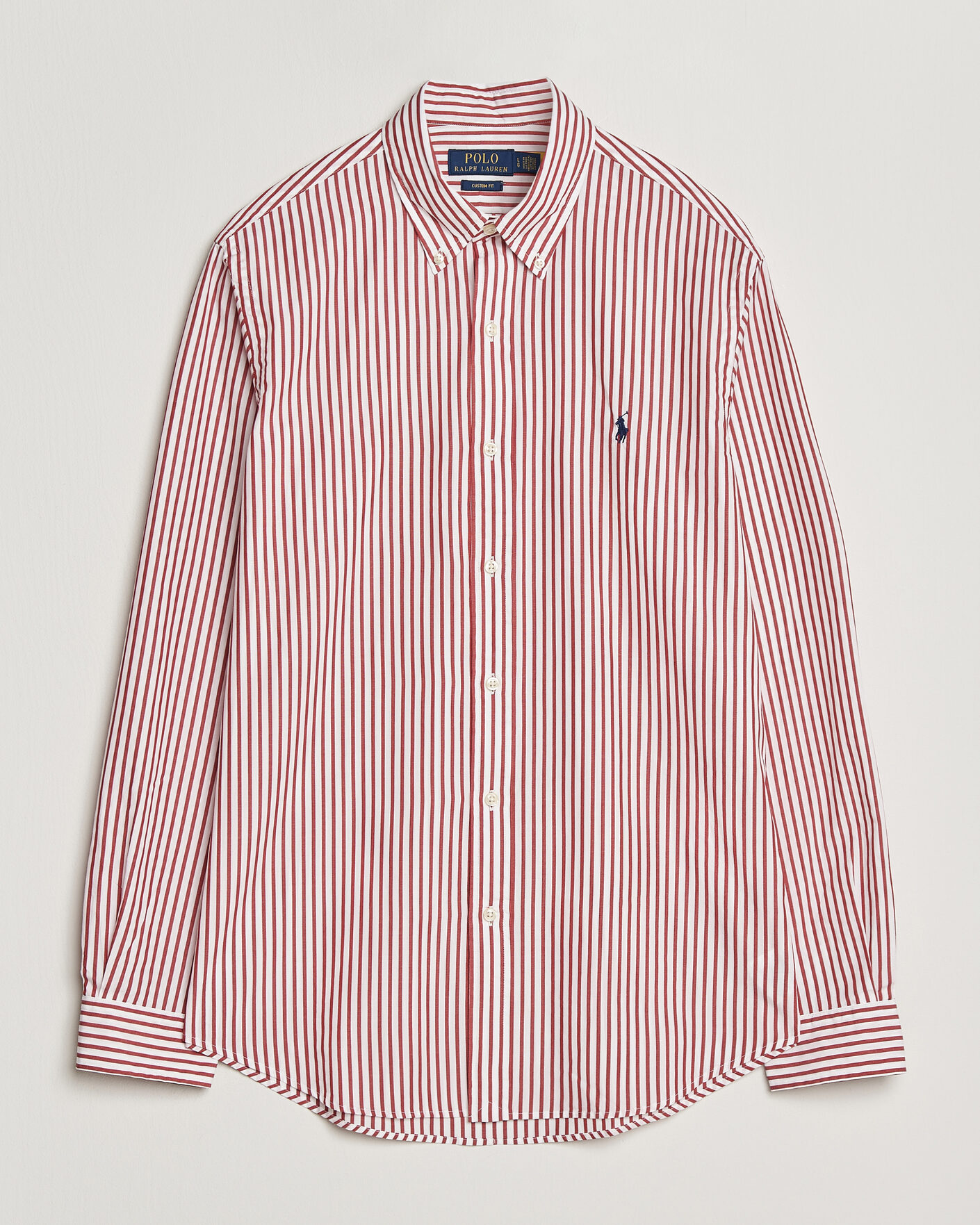Hombres | Camisas | Polo Ralph Lauren | Custom Fit Poplin Striped Shirt Bristol Red