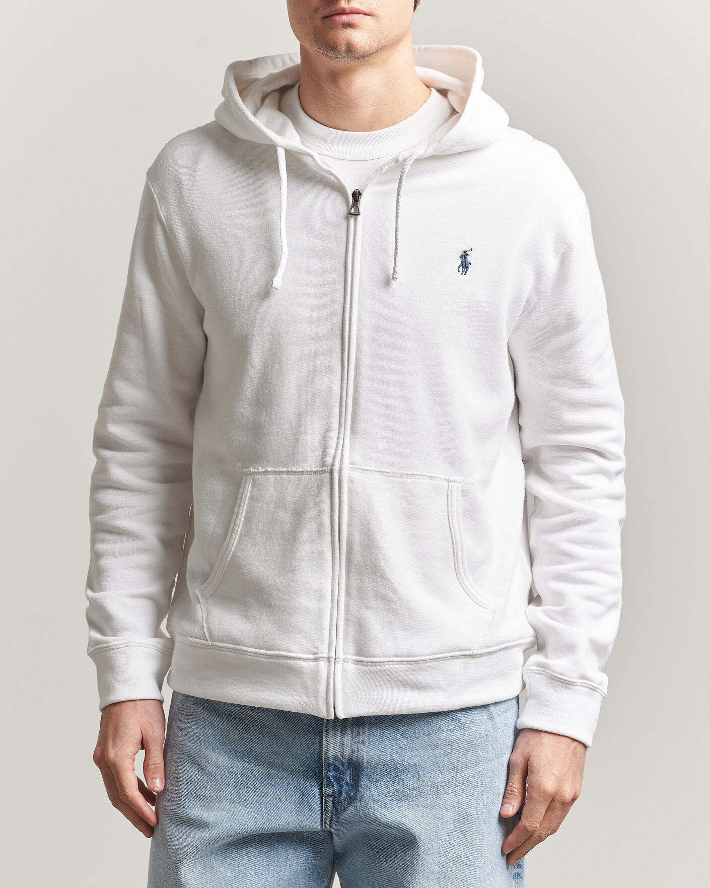 Hombres | Jerséis y prendas de punto | Polo Ralph Lauren | Island Terry Full Zip Hoodie White