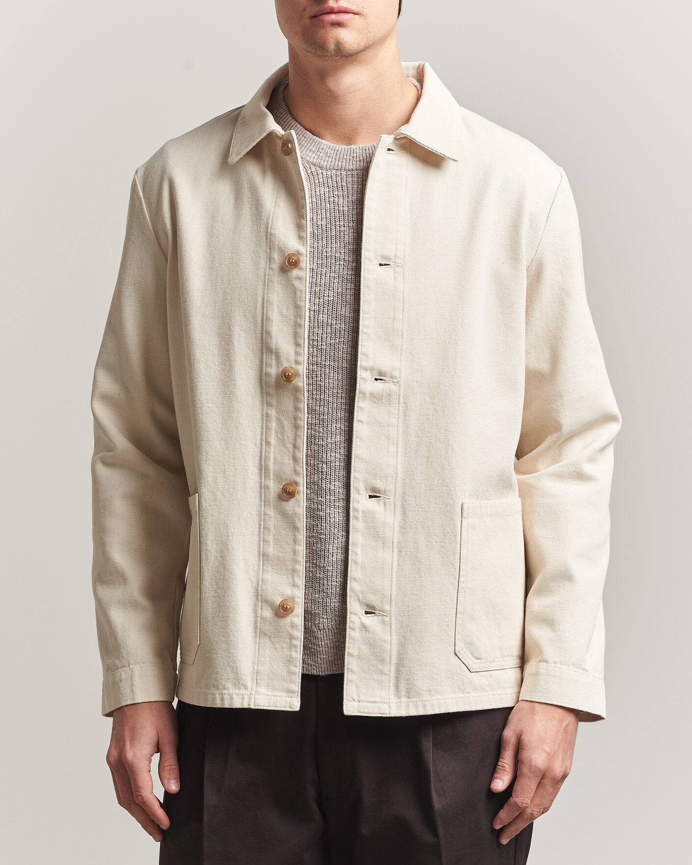 Hombres | Camisas | A.P.C. | Kerlouan Denim Overshirt Ecru