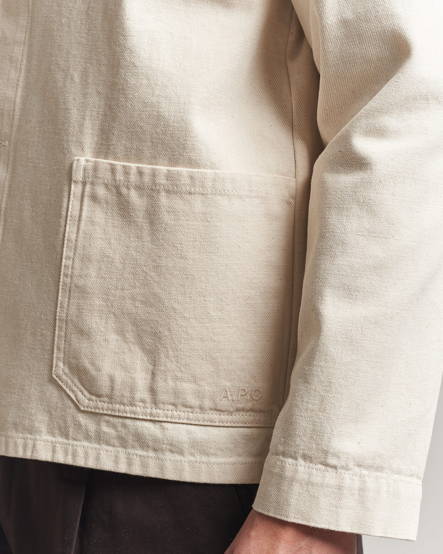Hombres | Camisas | A.P.C. | Kerlouan Denim Overshirt Ecru