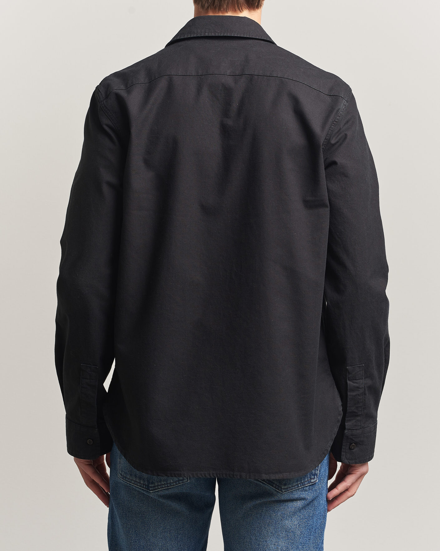 Hombres | Camisas | A.P.C. | Safari Cotton/Linen Overshirt Faded Black