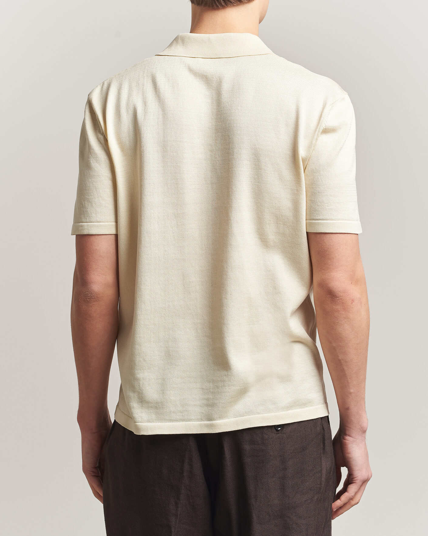 Hombres | Polos | A.P.C. | Colin Knitted Polo Ecru