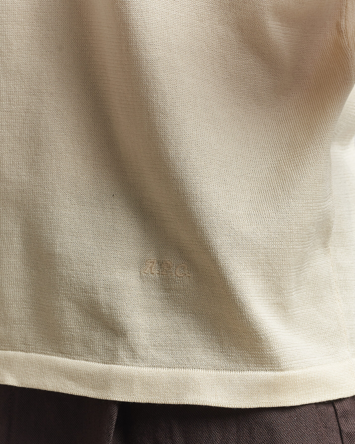 Hombres | Polos | A.P.C. | Colin Knitted Polo Ecru