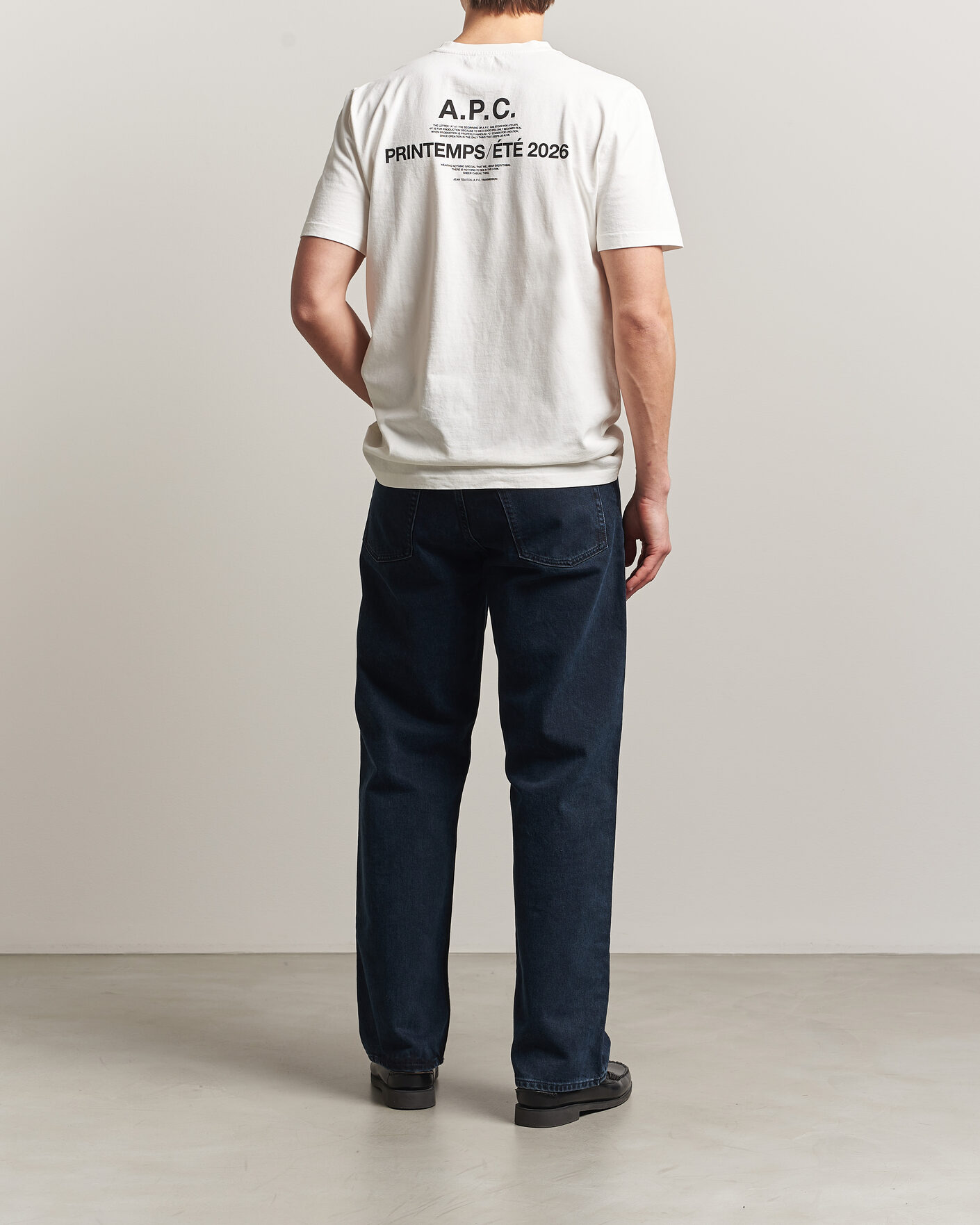 Hombres | Camisetas | A.P.C. | Printed Crew Neck T-Shirt Off White