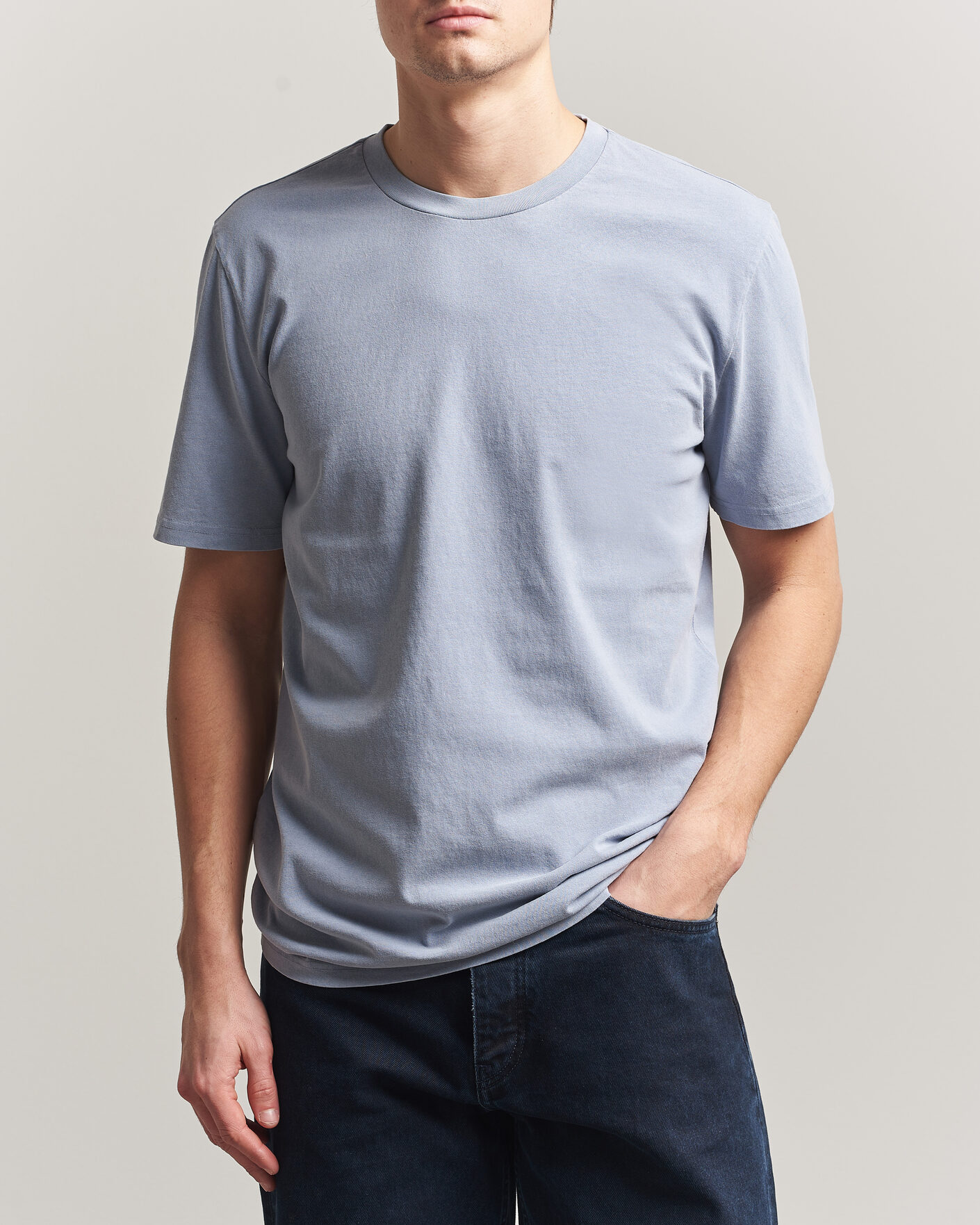 Hombres | Camisetas | A.P.C. | Printed Crew Neck T-Shirt Light Blue