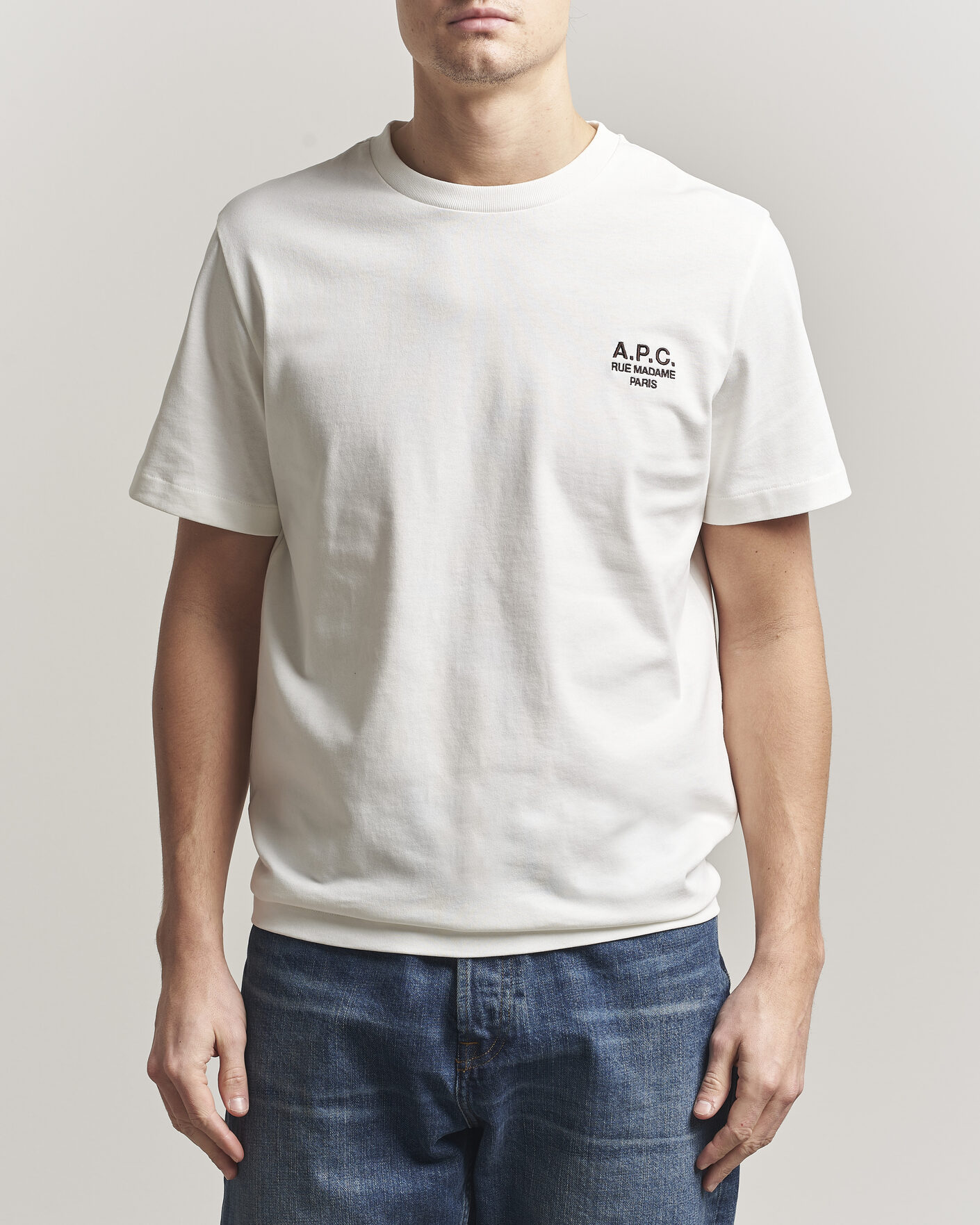Hombres | Camisetas | A.P.C. | Rue Madame T-Shirt Off White