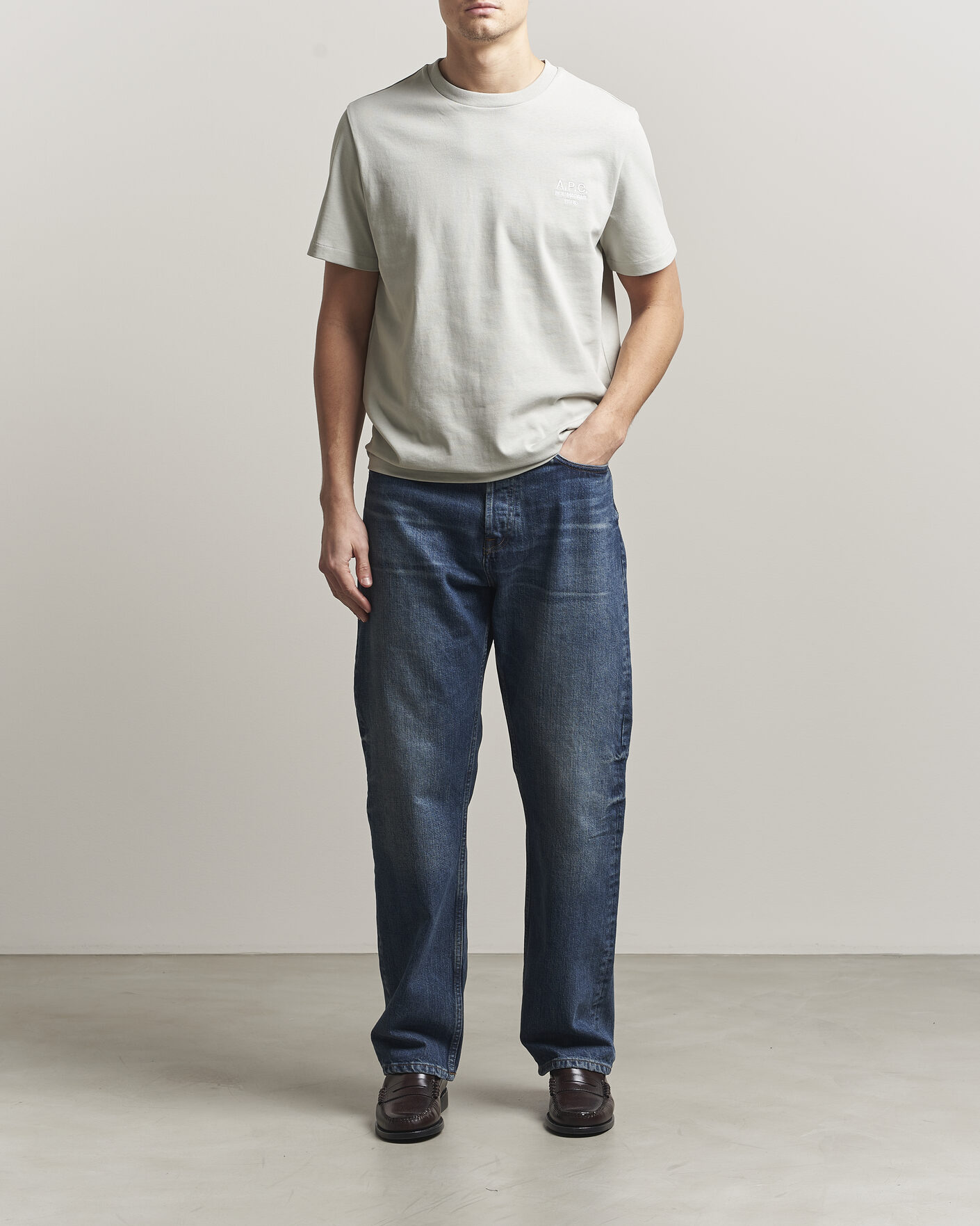 Hombres | Camisetas | A.P.C. | Rue Madame T-Shirt Light Green