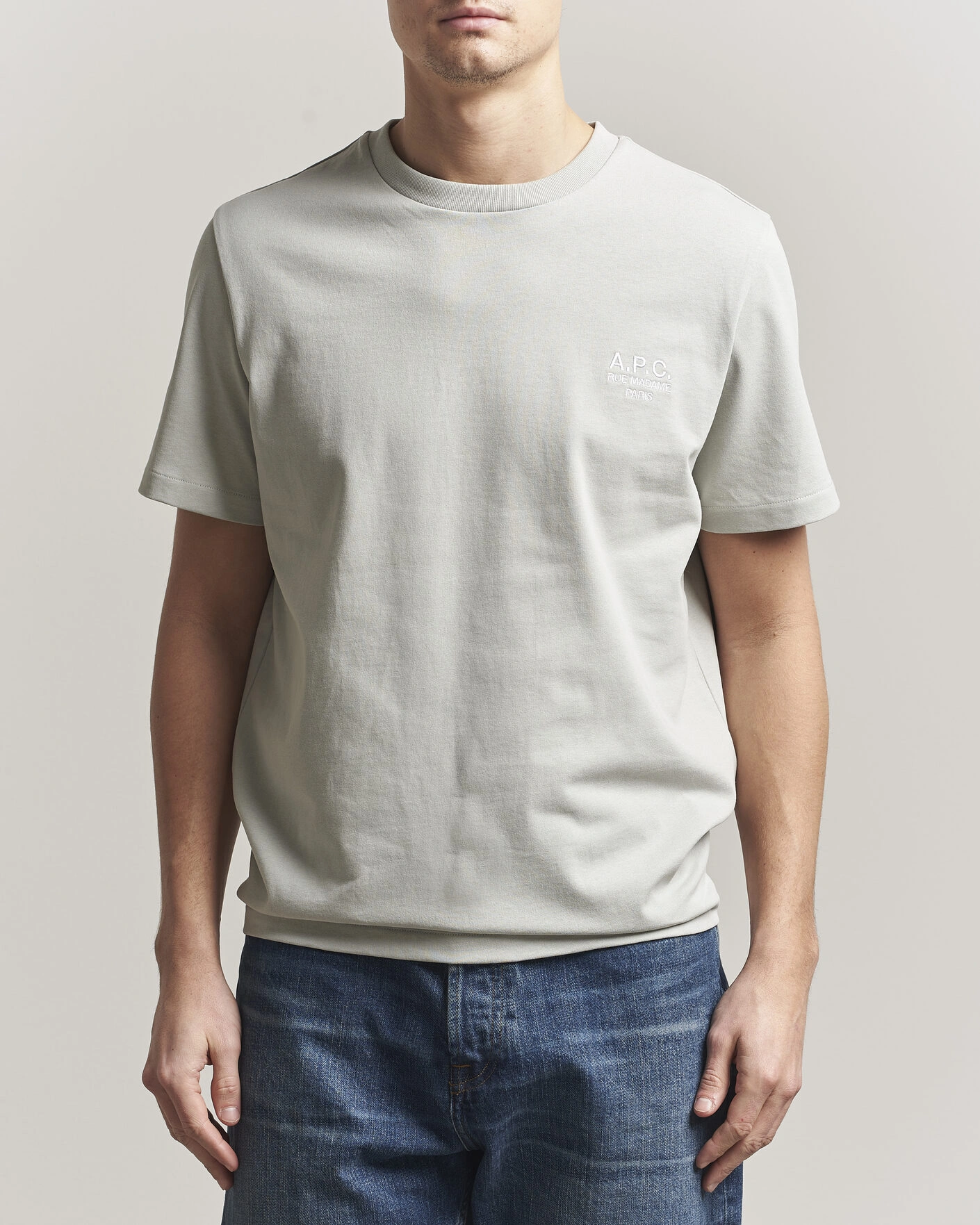 Hombres | Camisetas | A.P.C. | Rue Madame T-Shirt Light Green