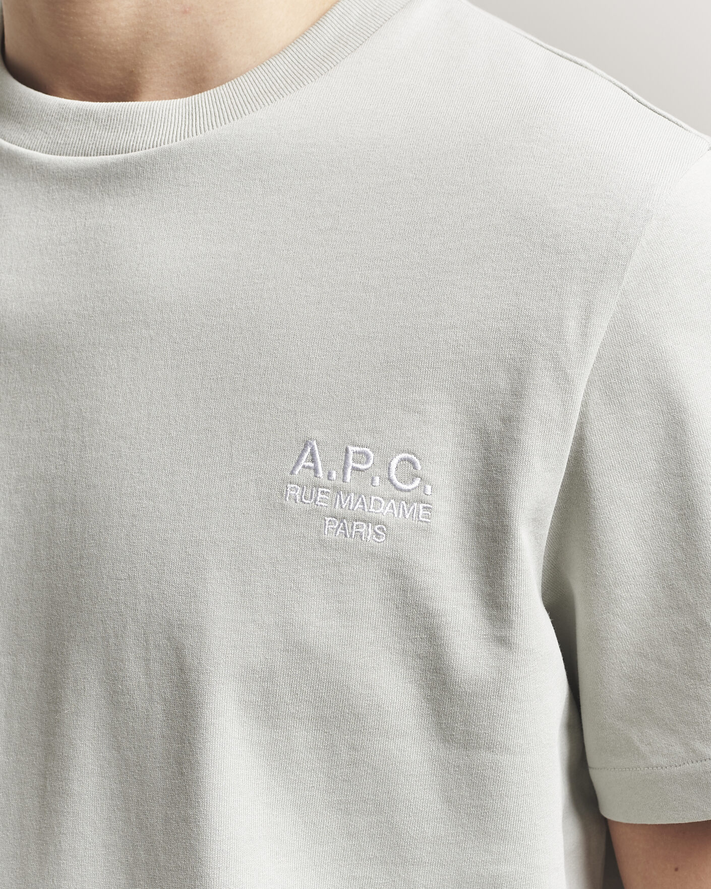 Hombres | Camisetas | A.P.C. | Rue Madame T-Shirt Light Green