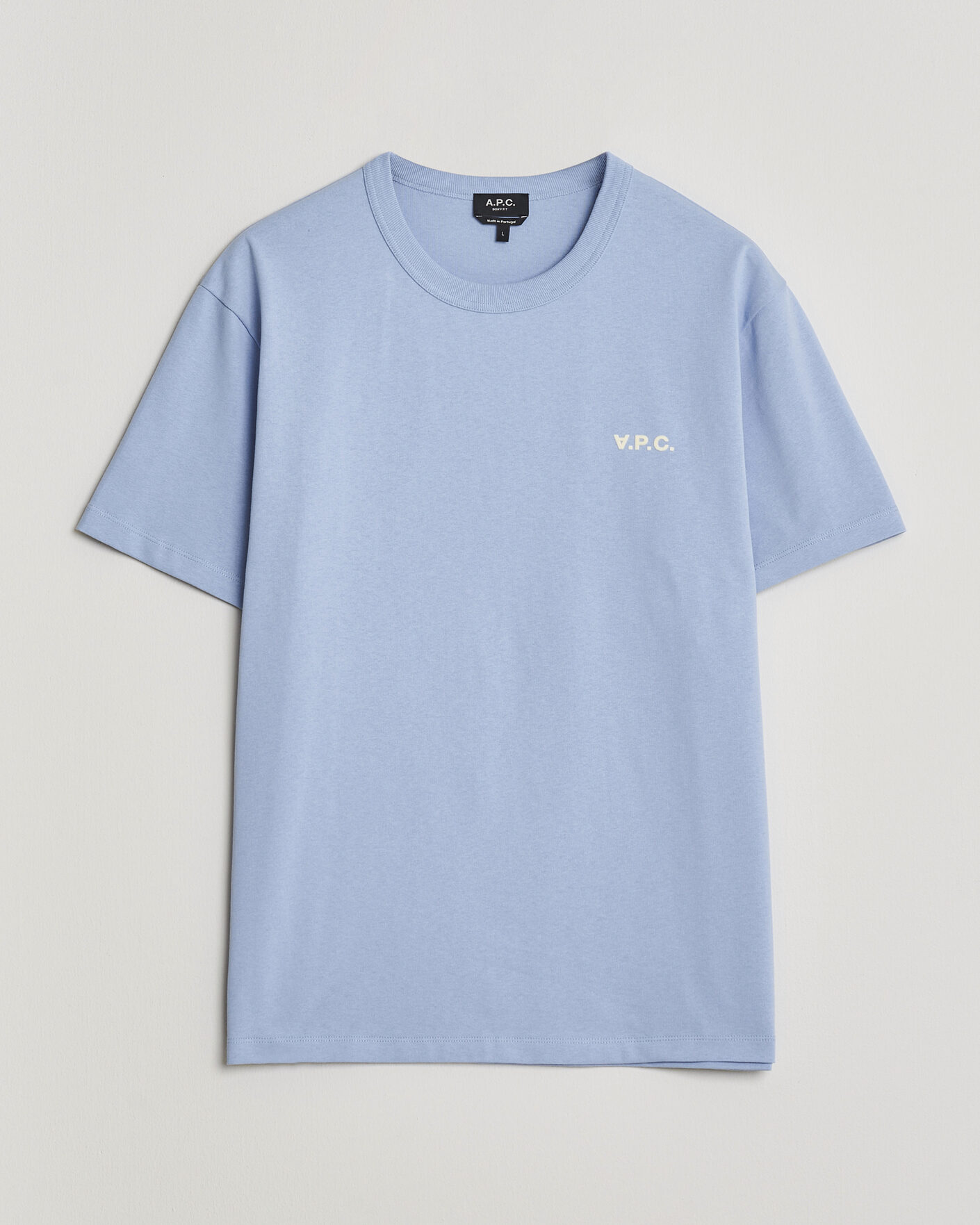 Hombres | Camisetas | A.P.C. | Boxy Fit Petit VPC T-Shirt Light Blue
