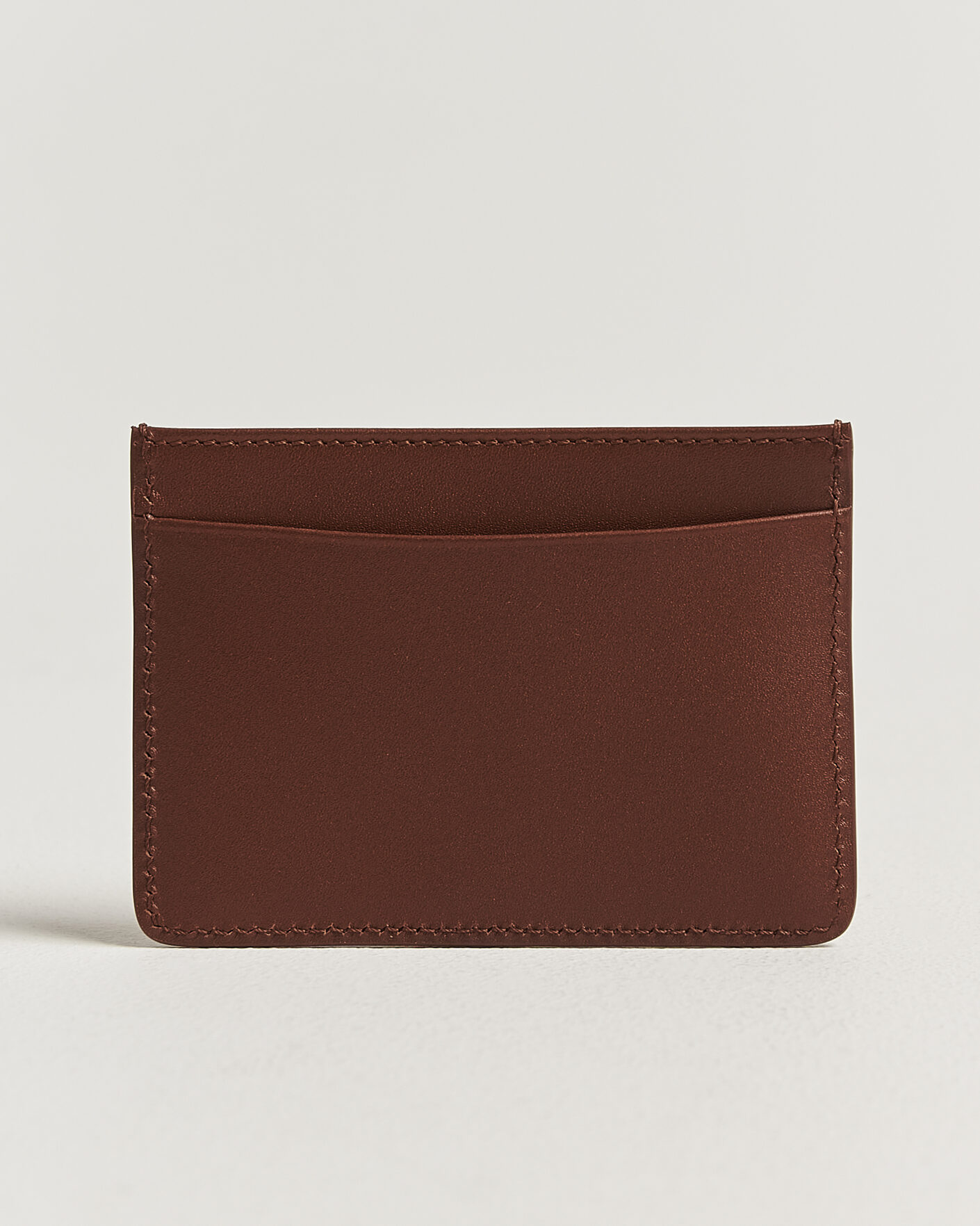 Hombres | Billeteras | A.P.C. | Calf Leather Card Holder Hazelnut