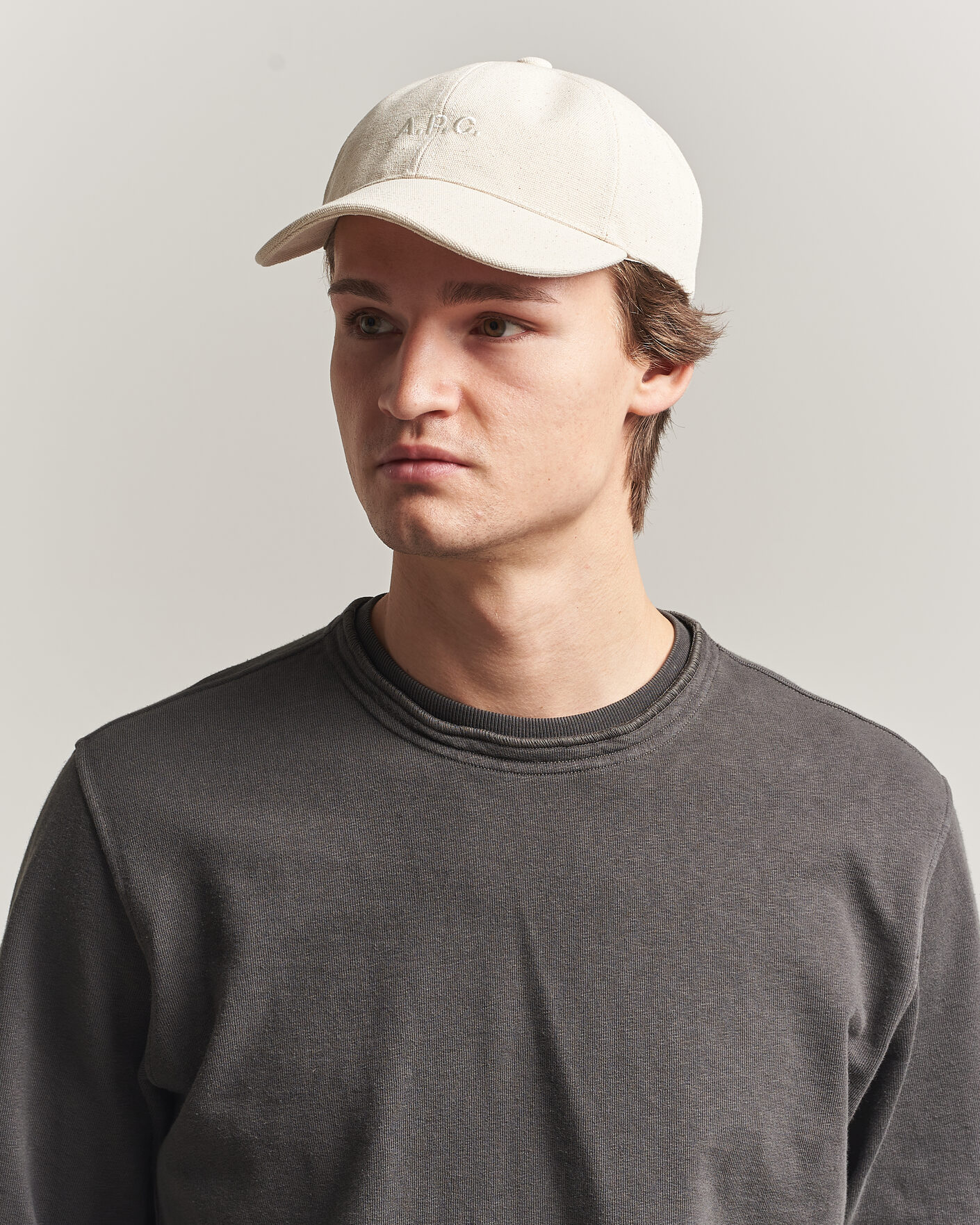 Hombres | Sombreros y gorras | A.P.C. | Charlie Baseball Cap Ecru
