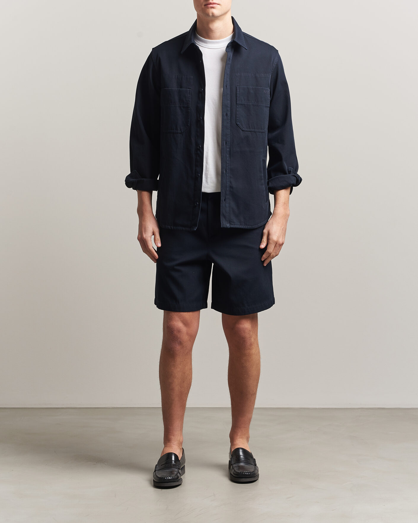 Hombres | Camisas | A.P.C. | Noah Cotton Overshirt Dark Navy