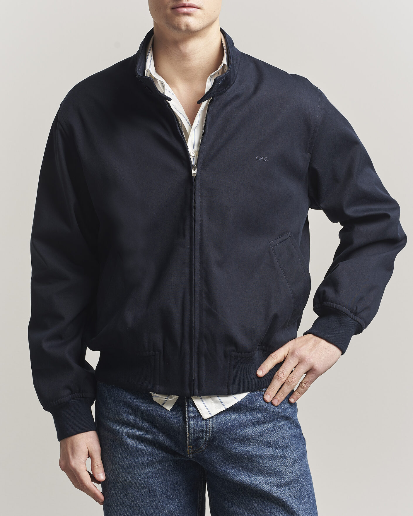 Hombres | Abrigos y chaquetas | A.P.C. | Zipped Jacket Dark Navy