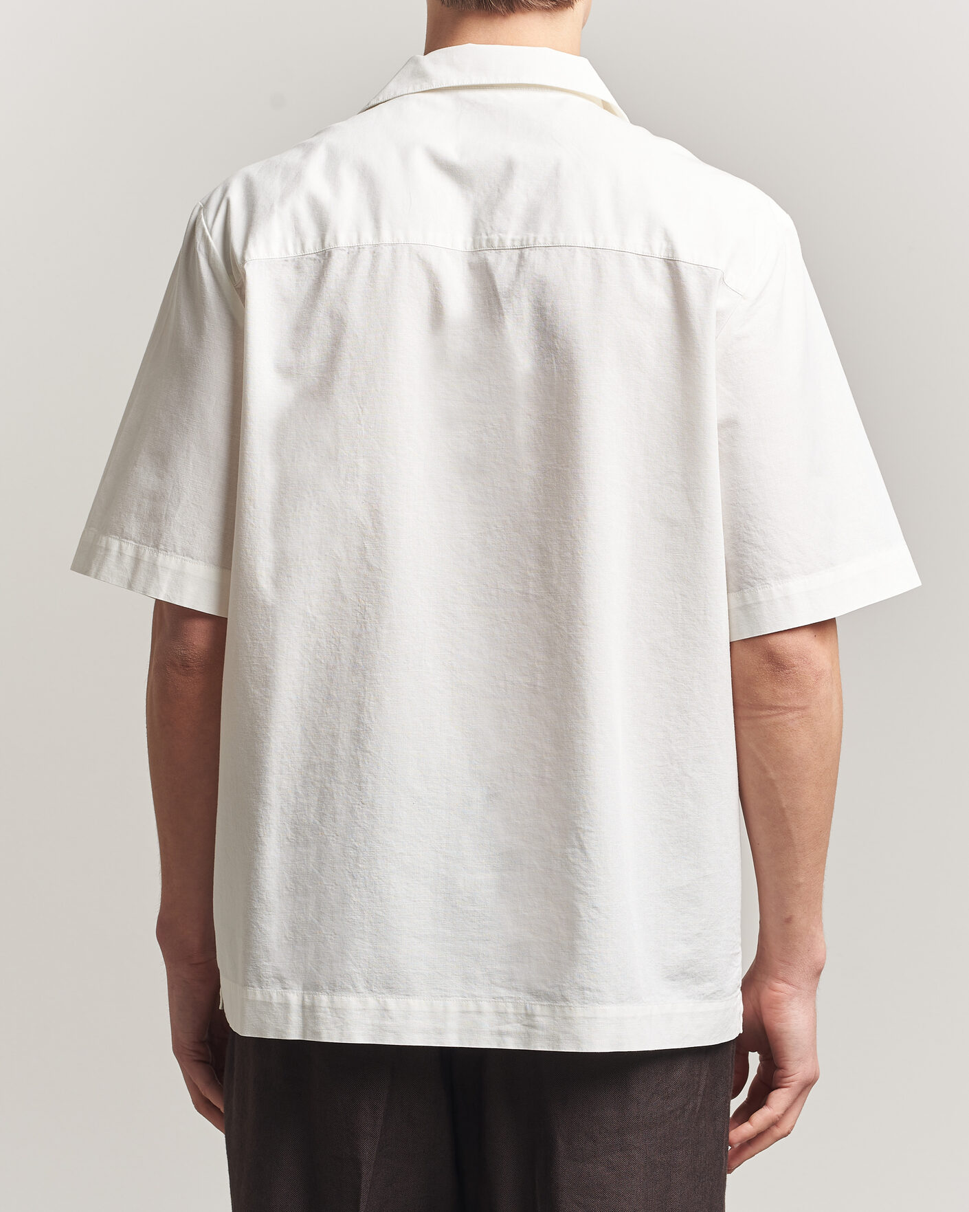 Hombres | Camisas | A.P.C. | Jude Cotton/Linen Short Sleeve Shirt White