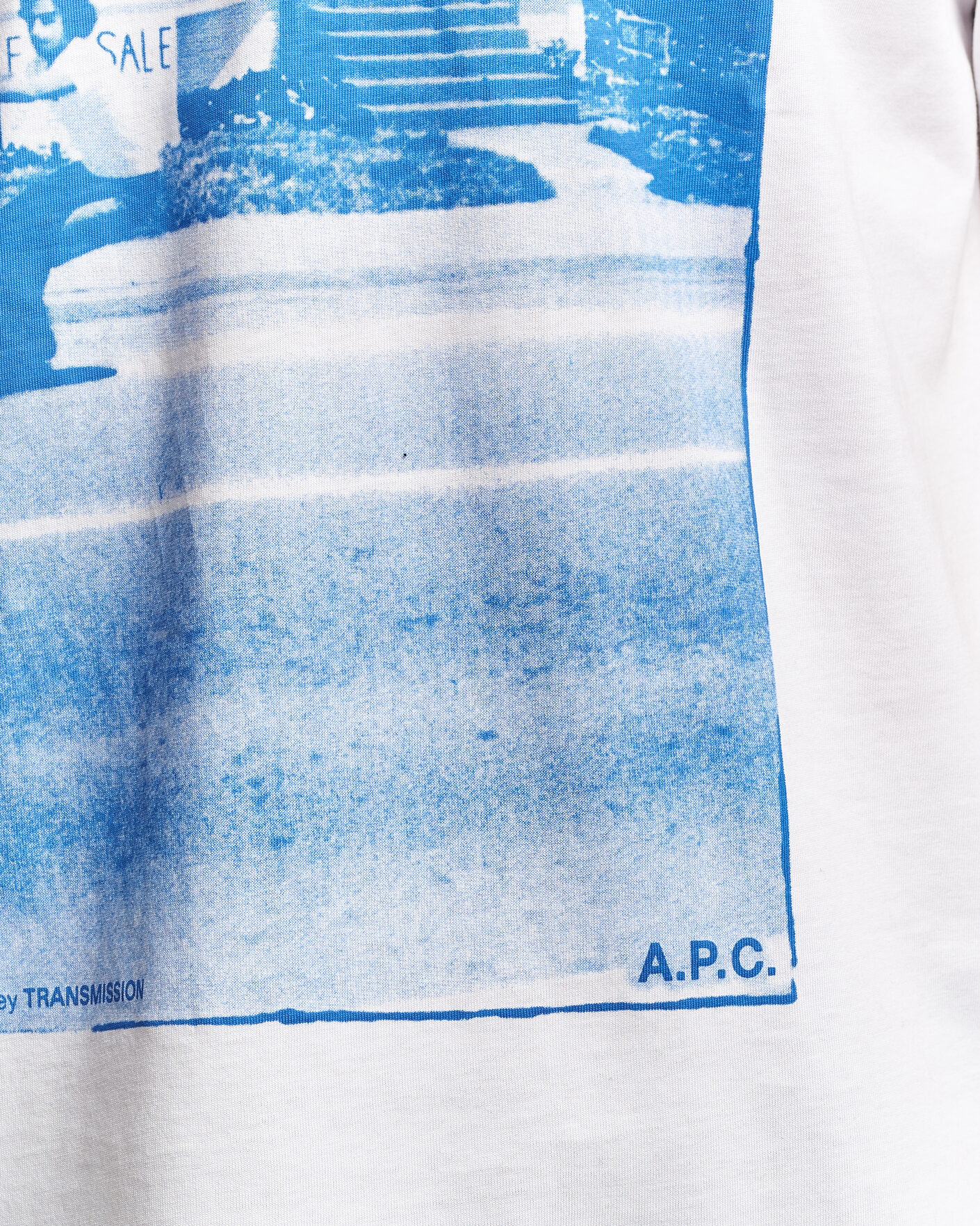 Hombres | Camisetas | A.P.C. | Cali Printed T-Shirt Blue