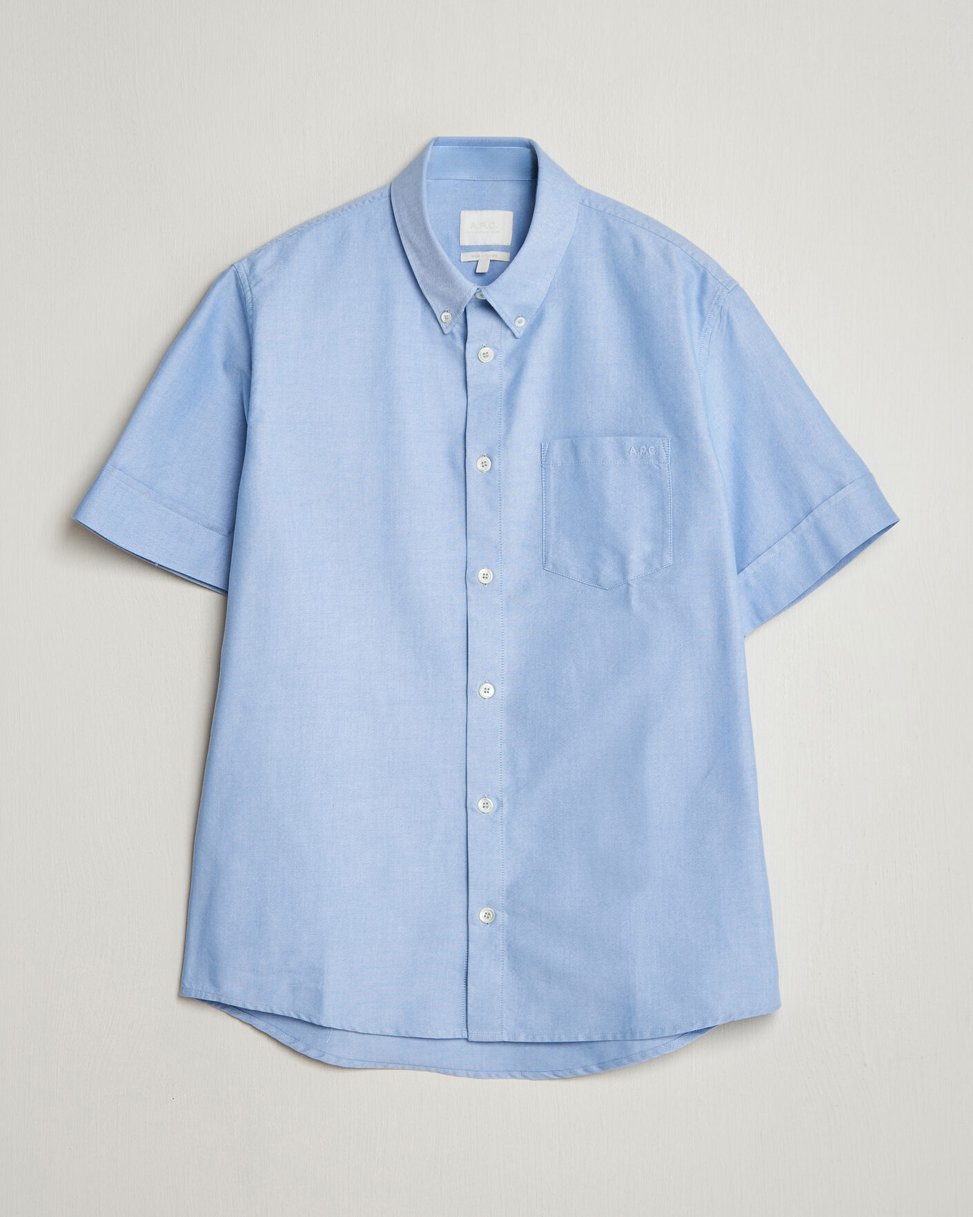 Hombres | Camisas | A.P.C. | Jack Short Sleeve Shirt Light Blue