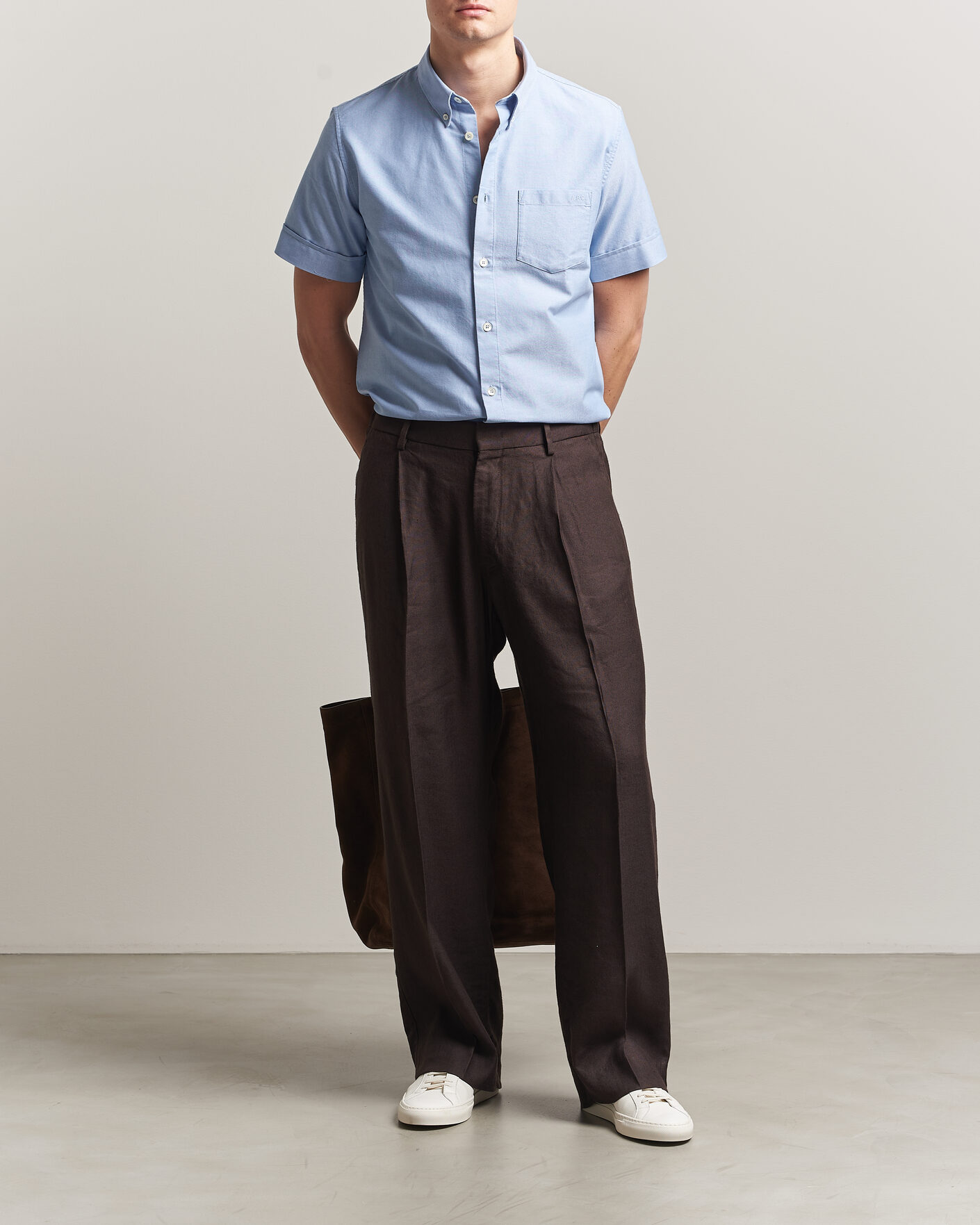 Hombres | Camisas | A.P.C. | Jack Short Sleeve Shirt Light Blue