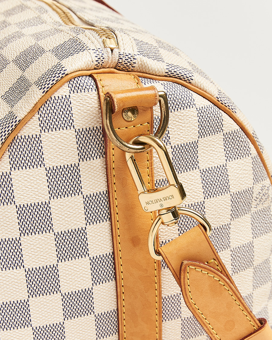 Hombres | Pre-Owned & Vintage Bags | Louis Vuitton Pre-Owned | Keepall Bandouliére Damier Azur