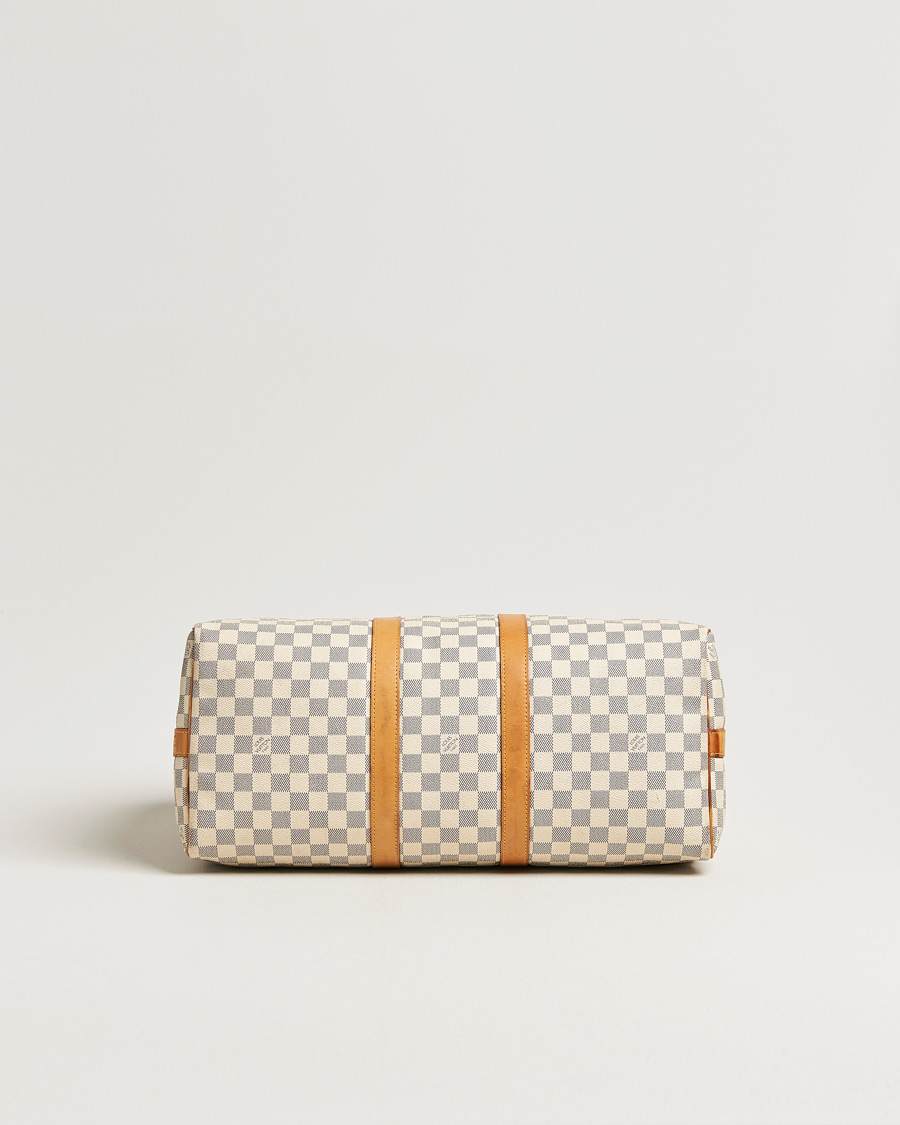 Hombres | Pre-Owned & Vintage Bags | Louis Vuitton Pre-Owned | Keepall Bandouliére Damier Azur