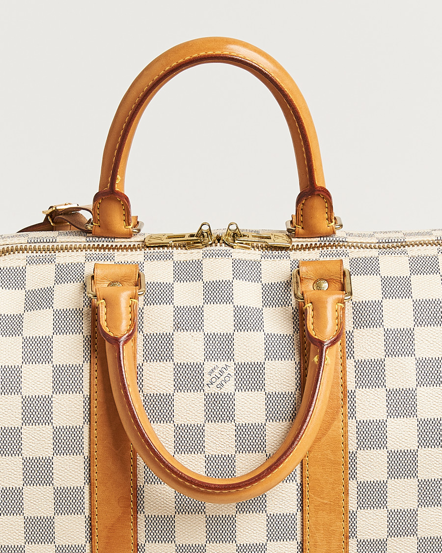 Hombres | Pre-Owned & Vintage Bags | Louis Vuitton Pre-Owned | Keepall Bandouliére Damier Azur