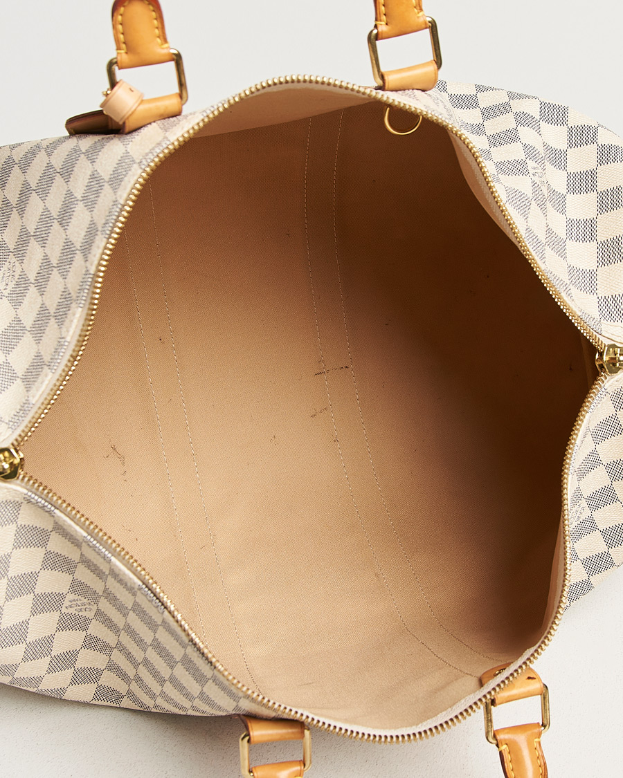 Hombres | Pre-Owned & Vintage Bags | Louis Vuitton Pre-Owned | Keepall Bandouliére Damier Azur