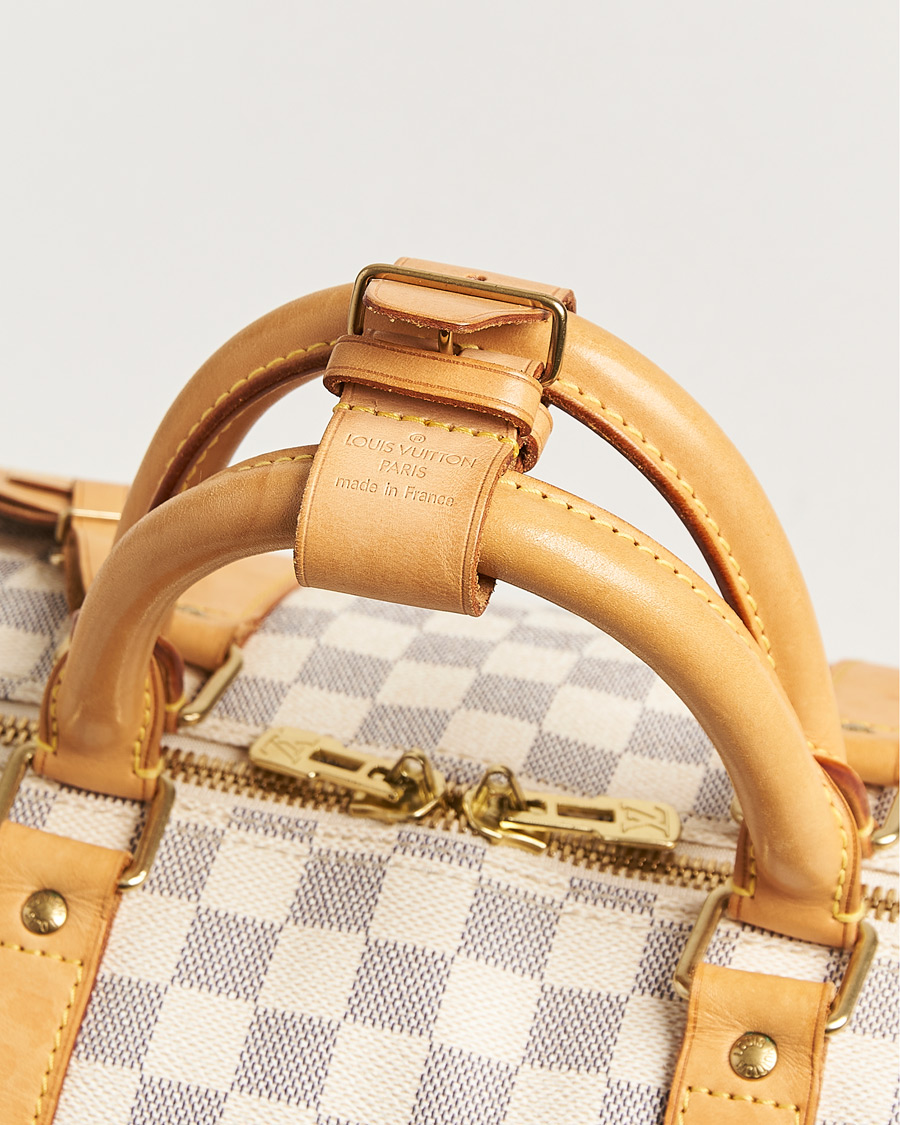 Hombres | Pre-Owned & Vintage Bags | Louis Vuitton Pre-Owned | Keepall Bandouliére Damier Azur