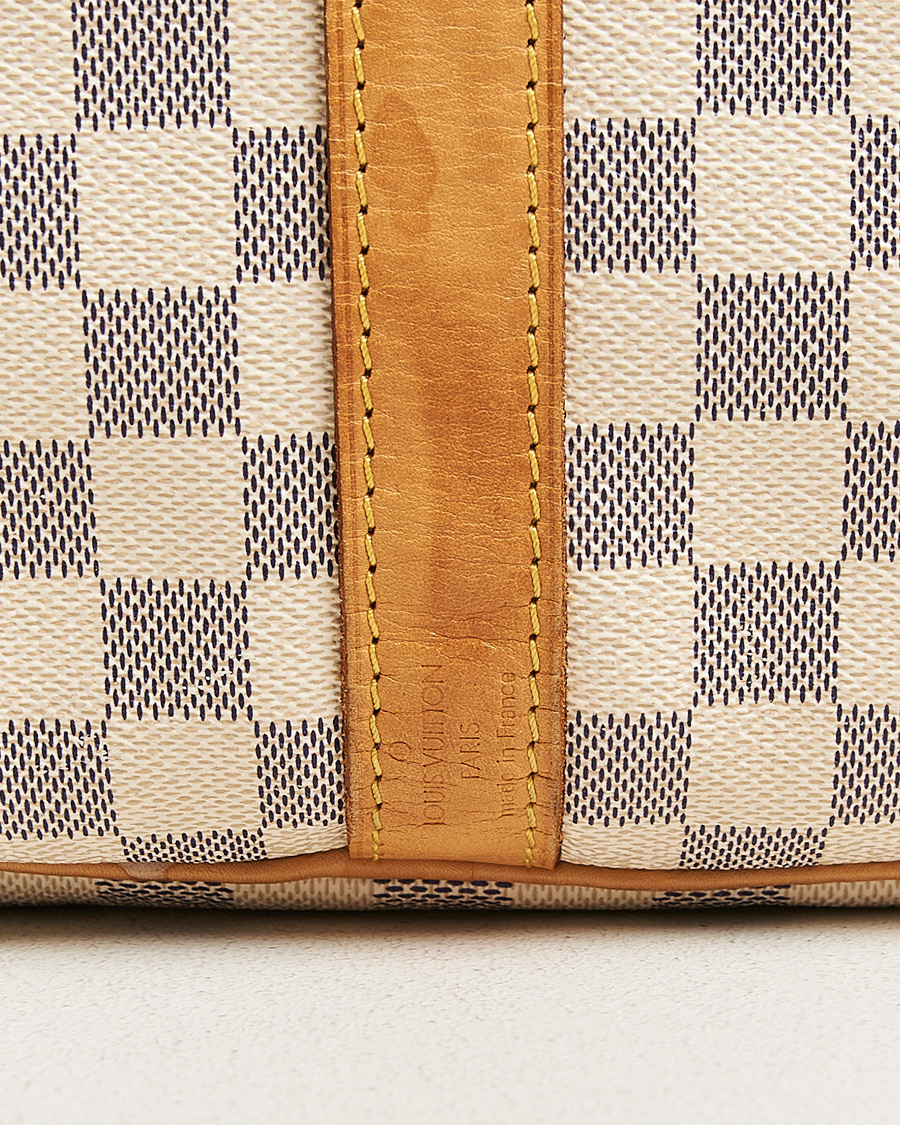 Hombres | Pre-Owned & Vintage Bags | Louis Vuitton Pre-Owned | Keepall Bandouliére Damier Azur