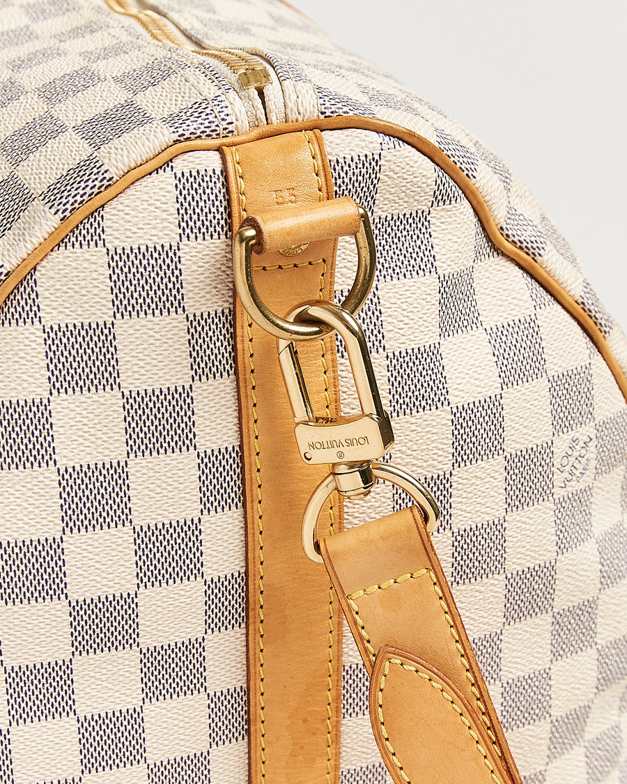Hombres | Pre-Owned & Vintage Bags | Louis Vuitton Pre-Owned | Keepall Bandouliére Damier Azur