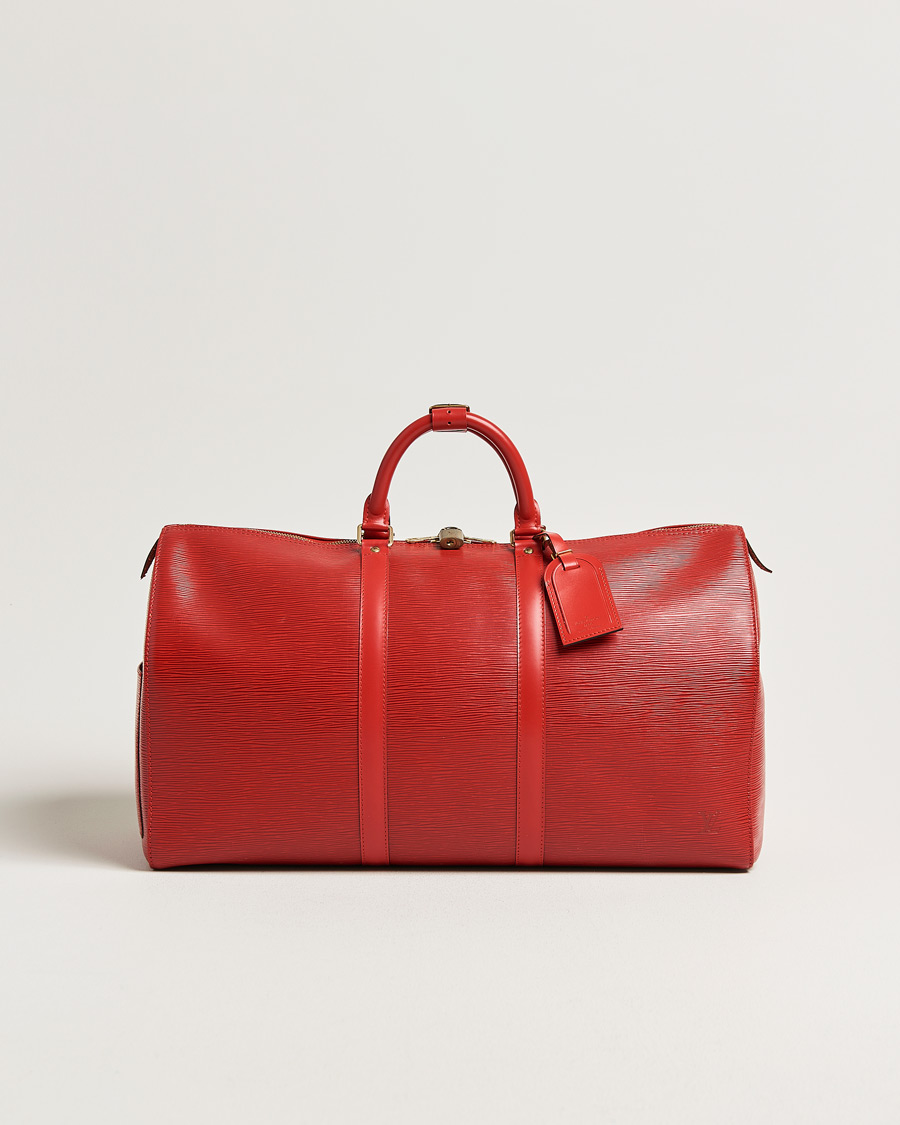 Hombres | Pre-Owned & Vintage Bags | Louis Vuitton Pre-Owned | Keepall 50 Epi Leather Red